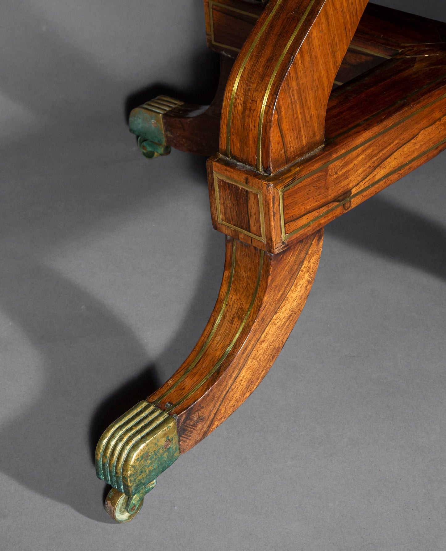 Fine Regency Brass Inalid Centre Table