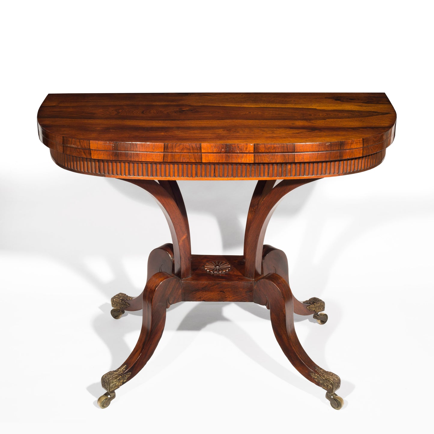 Regency Rosewood Card Table, attributed to William Trotter