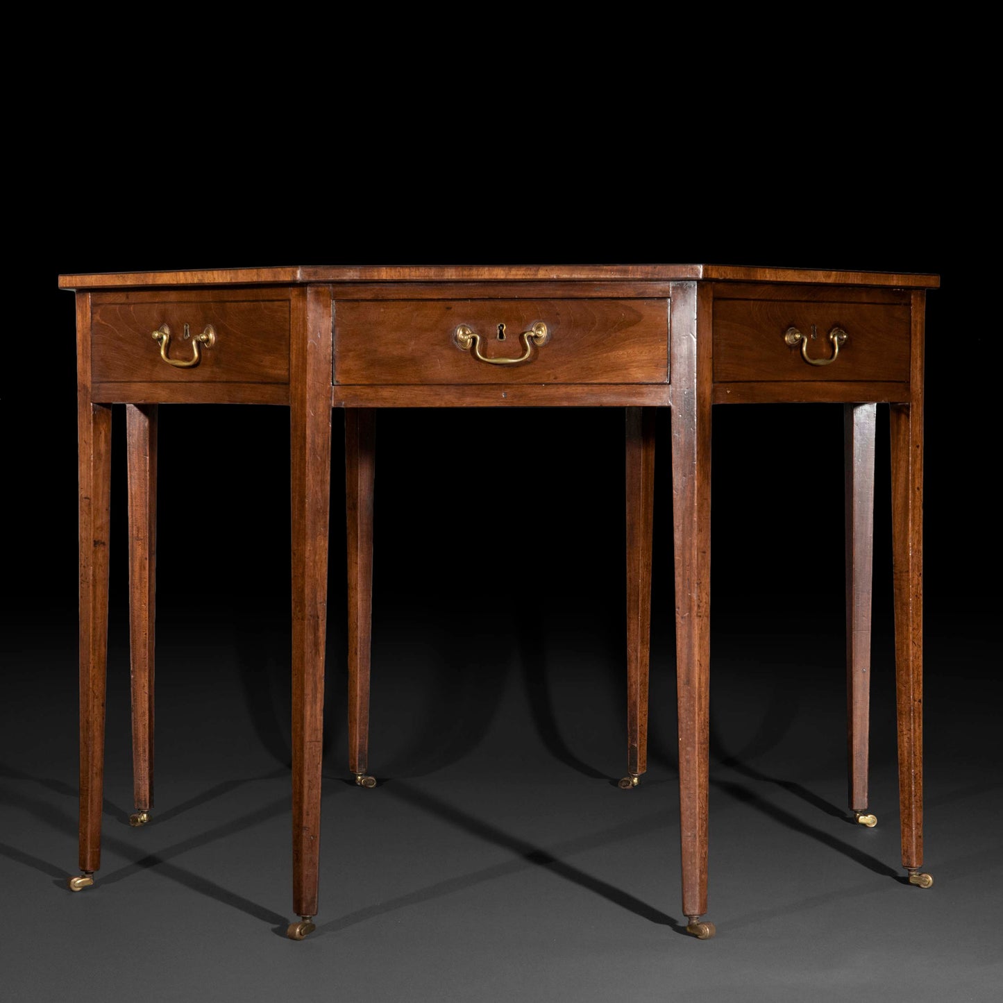 Unusual George III Octagonal Library Table