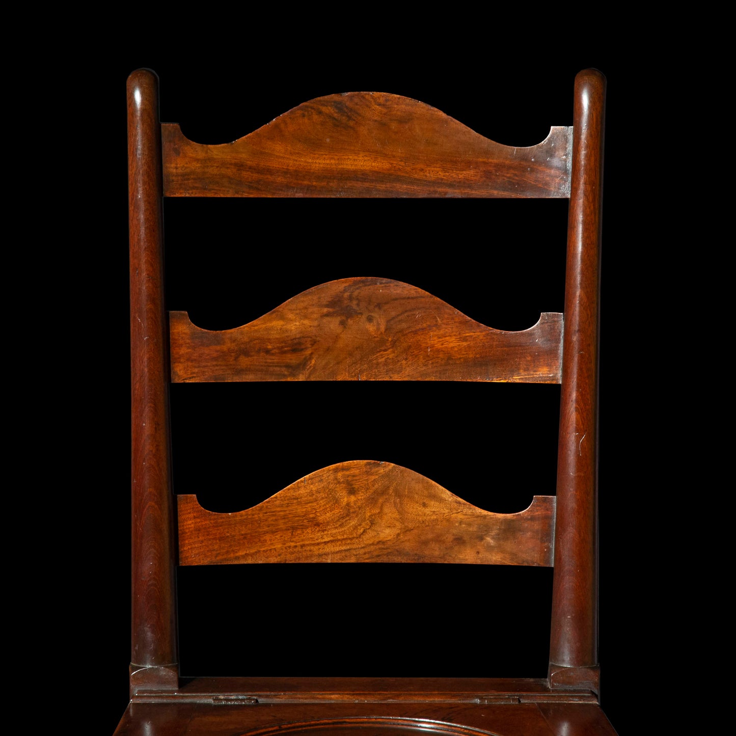 Pair of Early Georgian Walnut Hall Chairs