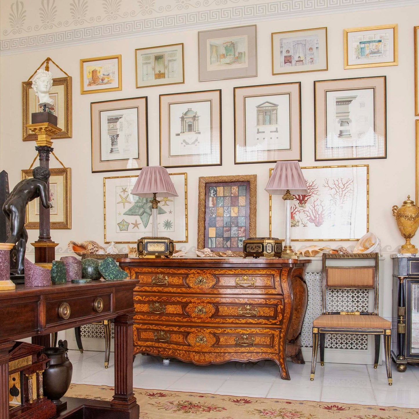 Large Pair of Coral and Starfish Prints