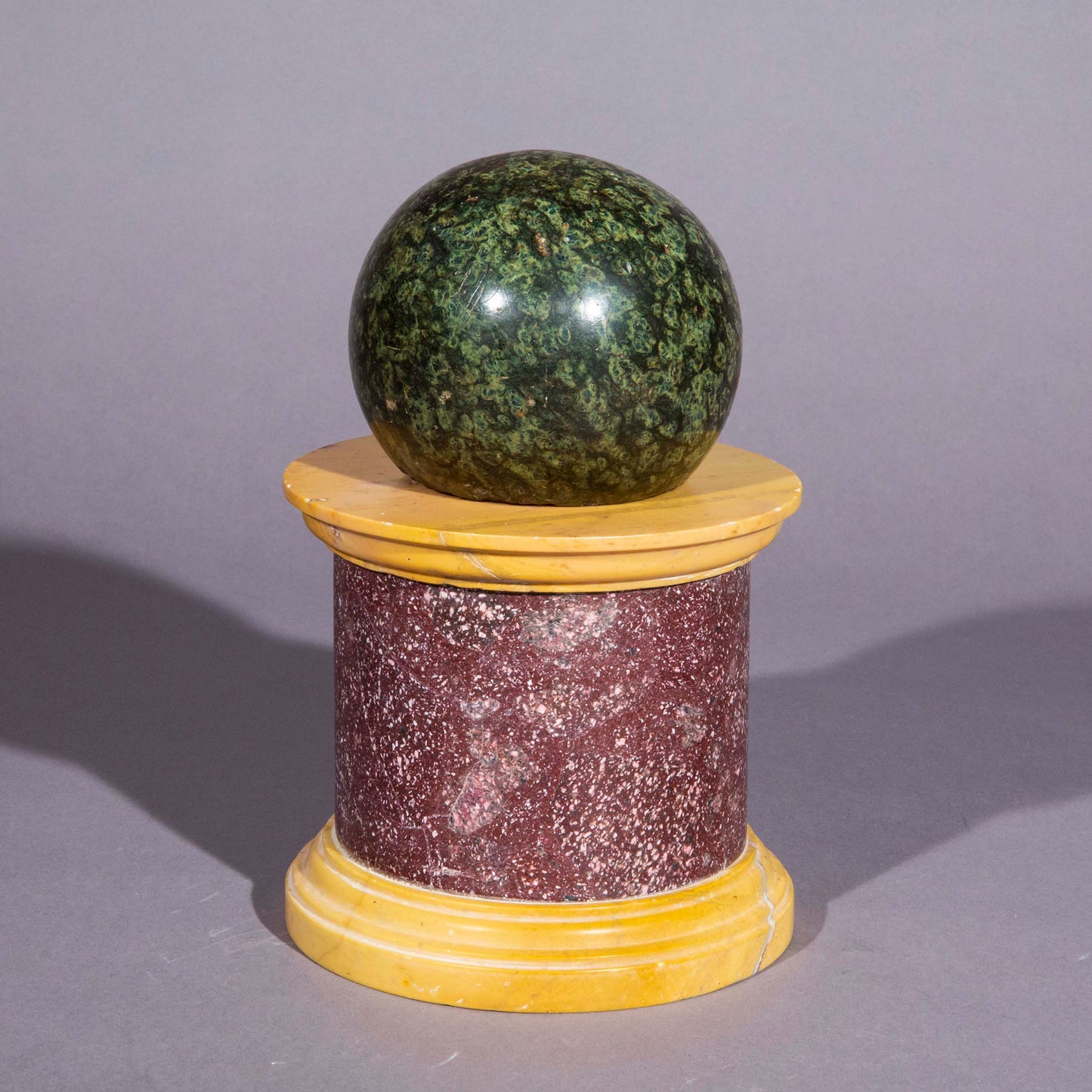 Large Grand Tour Red Porphyry Column