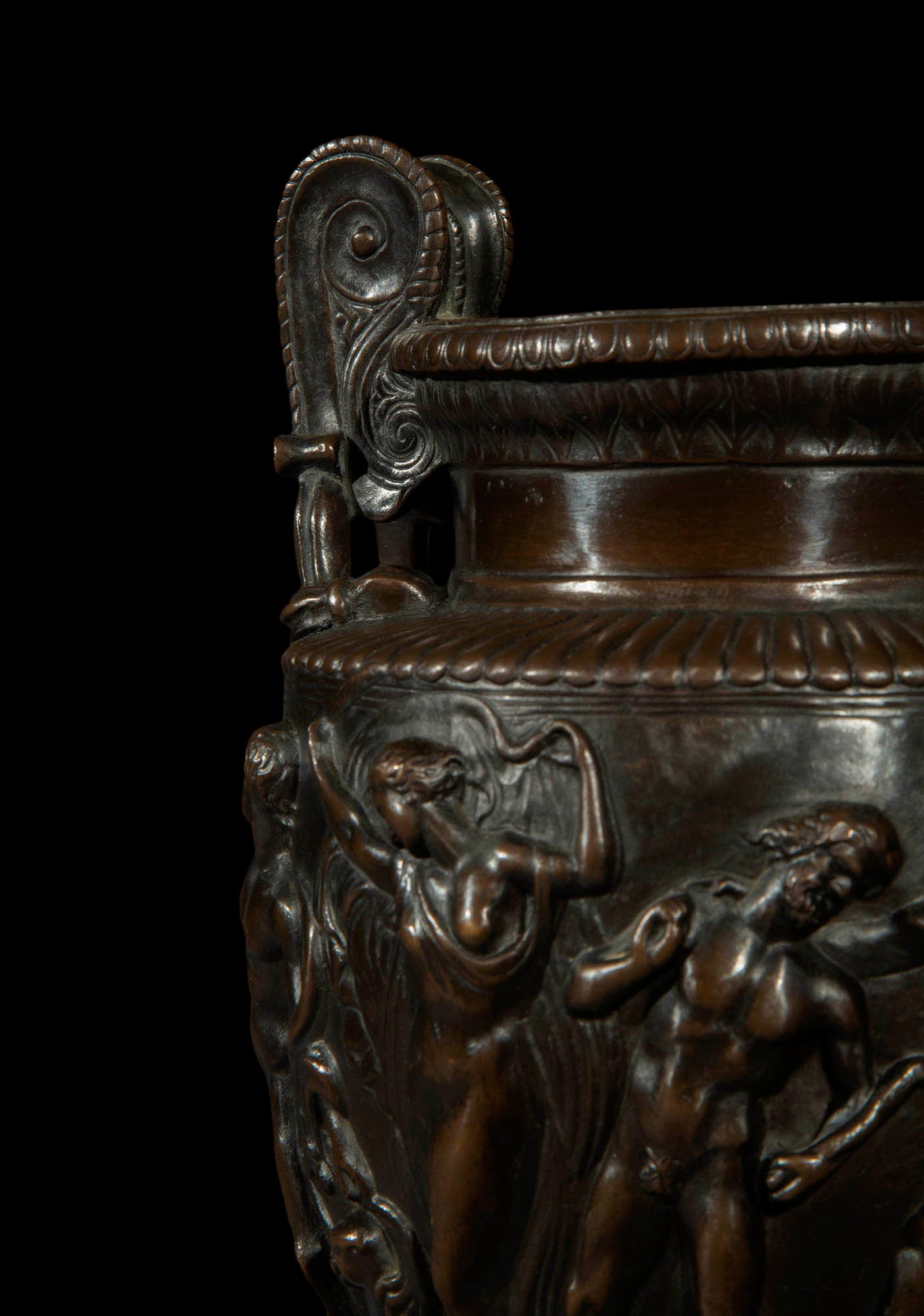 Antique Bronze Volute Krater