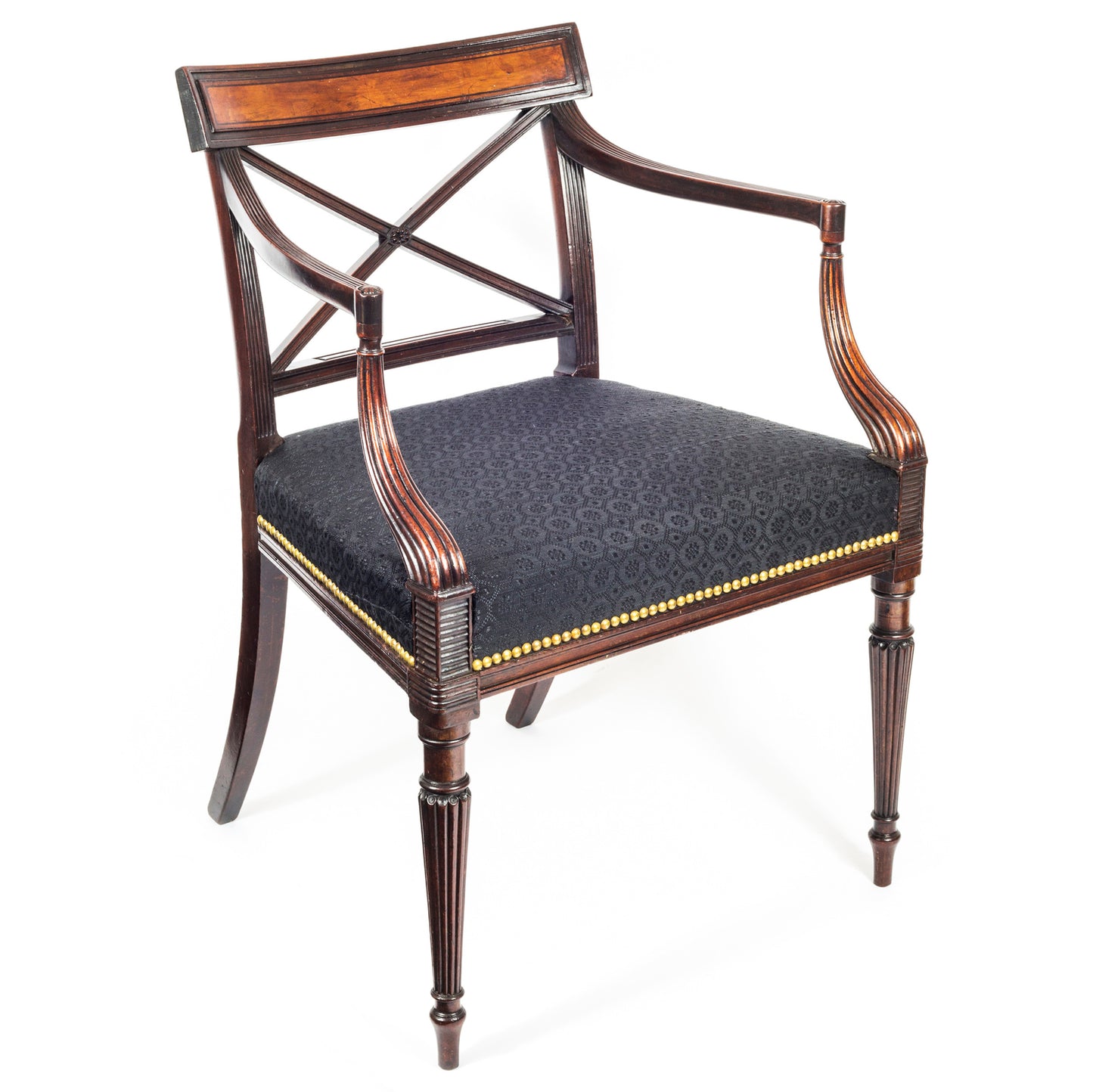 Fine George III Mahogany Armchair, Attributed to Gillows