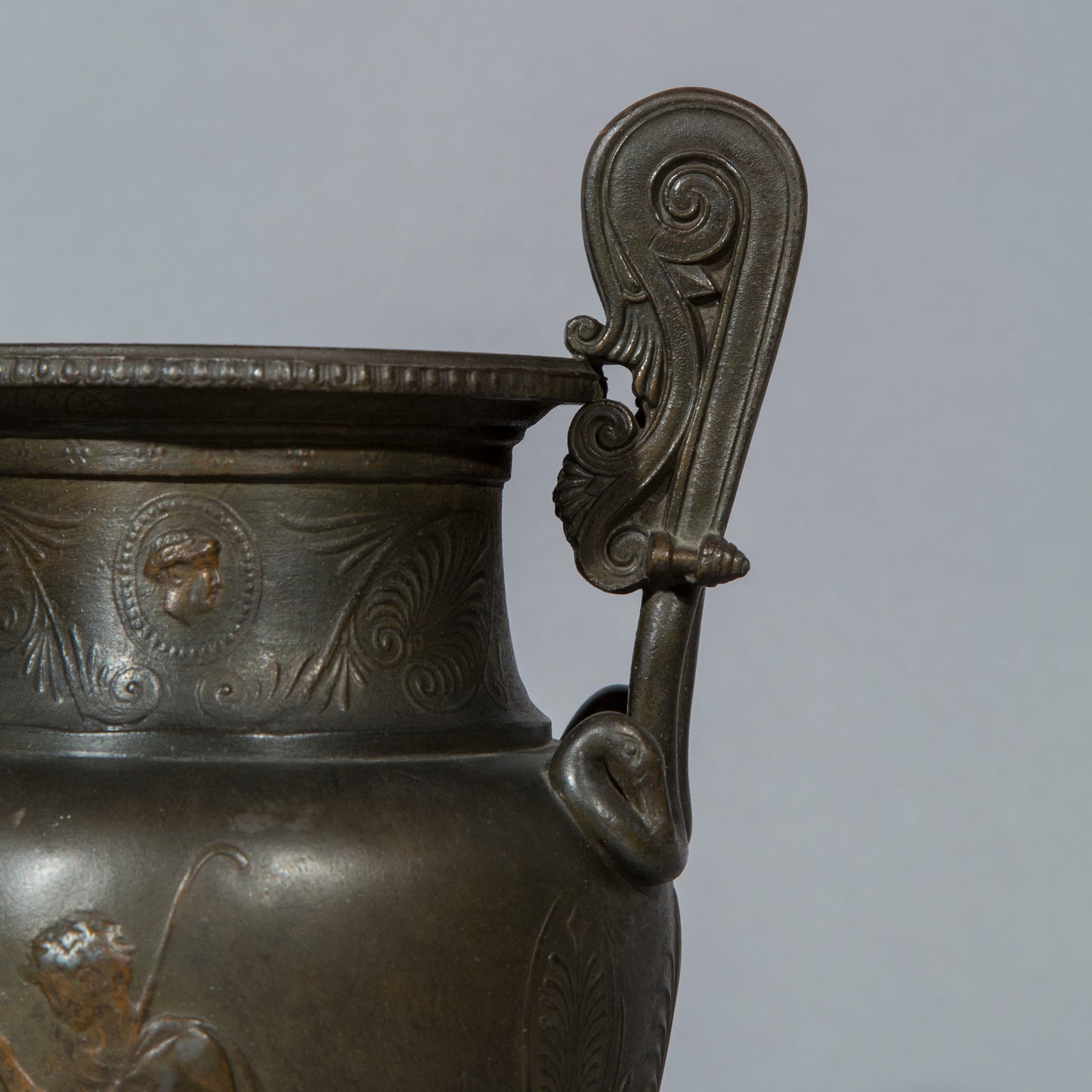 Pair of 19th Century Volute Krater Lamps