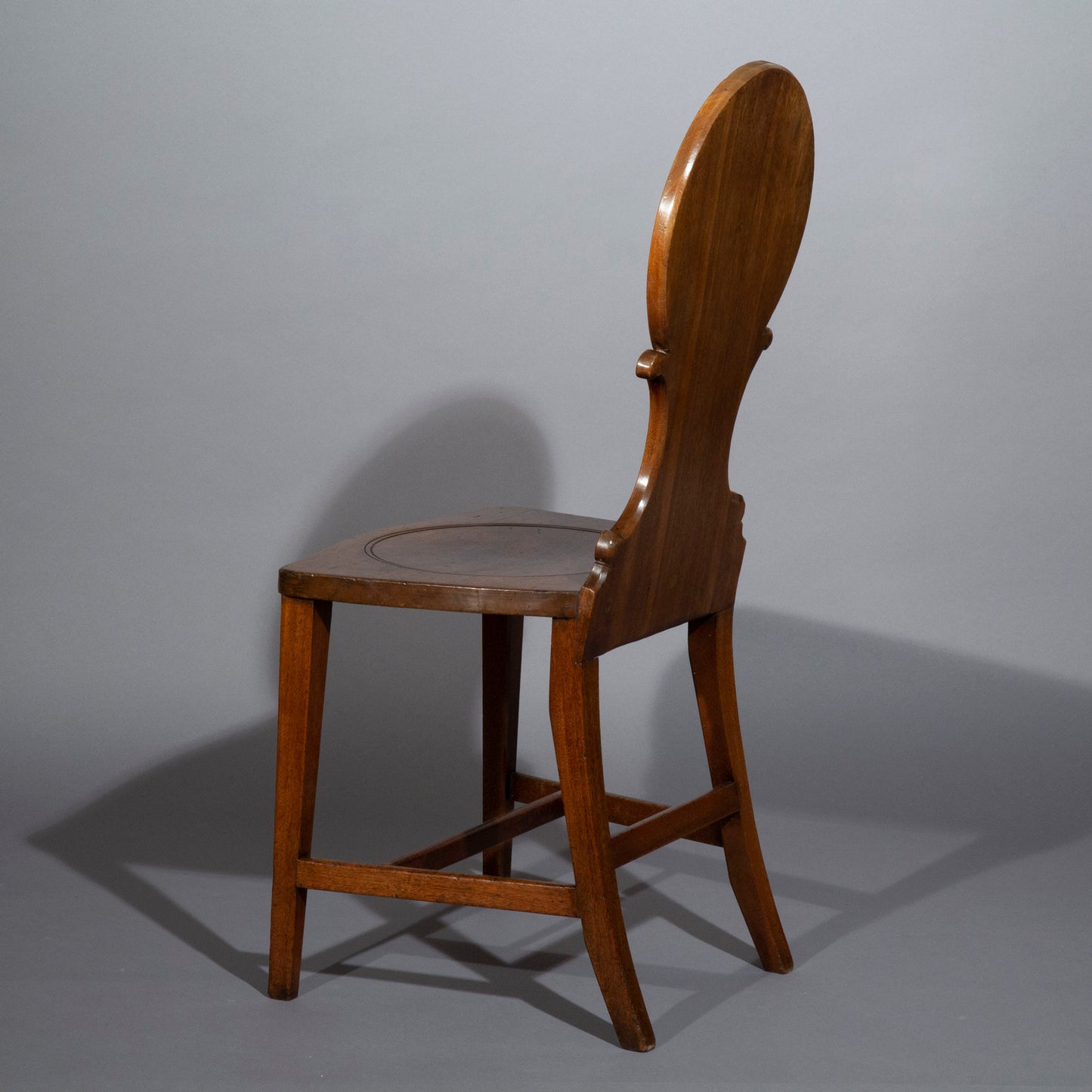 Pair of George III Chippendale Hall Chairs