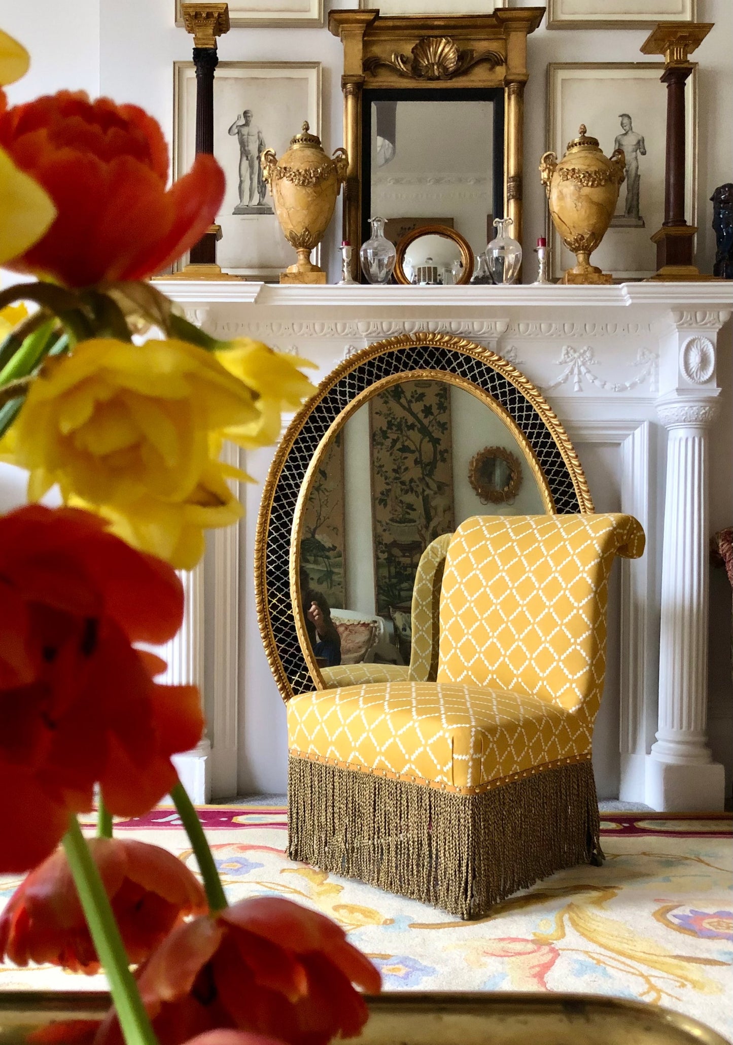 Pair of 19th Century Slipper Chairs