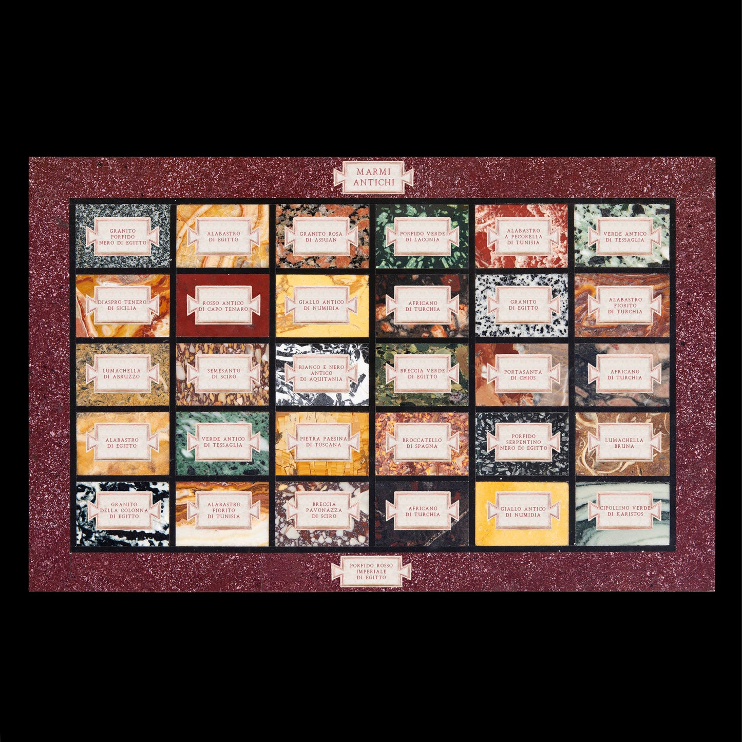 Fine Grand Tour Specimen Marble Panel