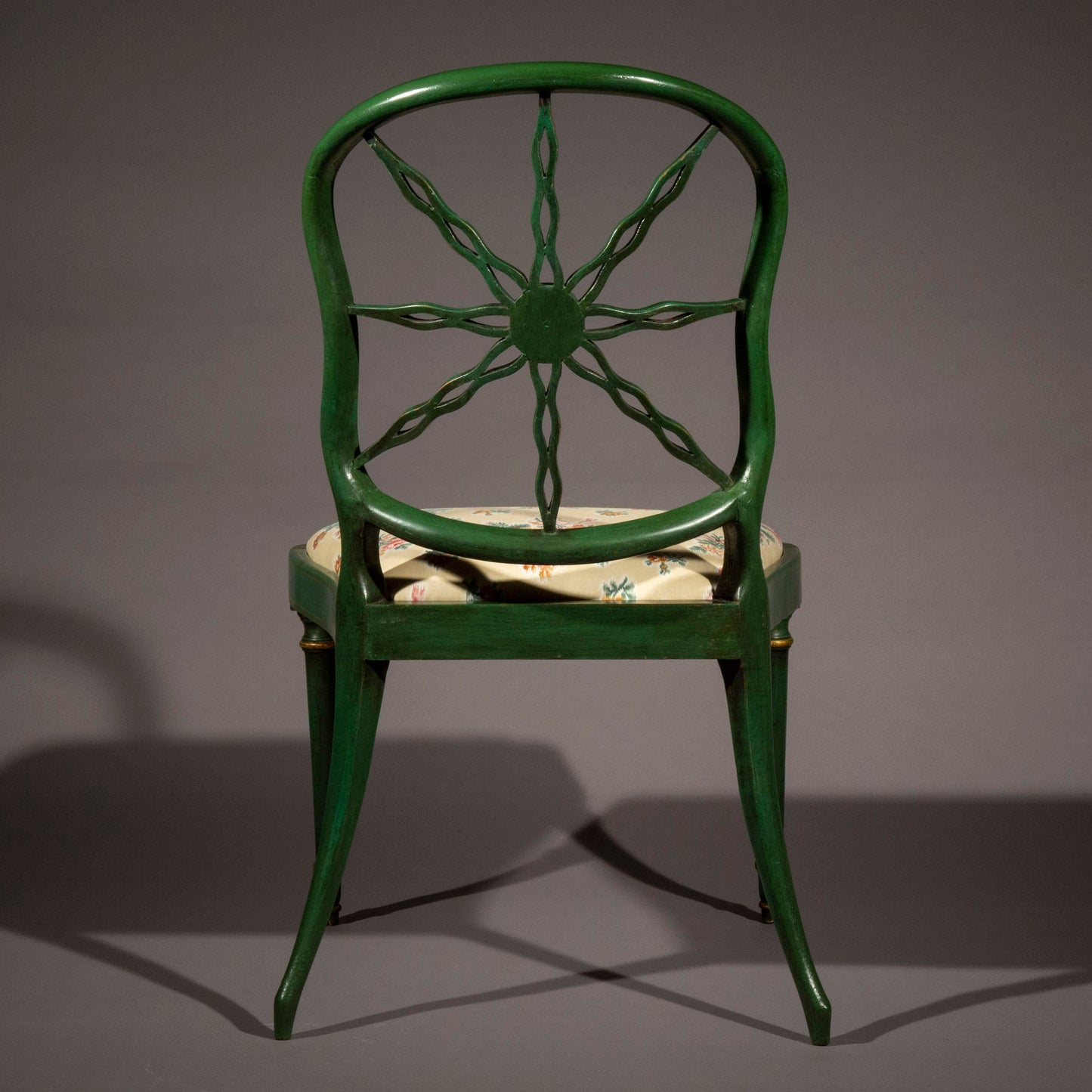 Pair of 19th Century Green Painted Chairs
