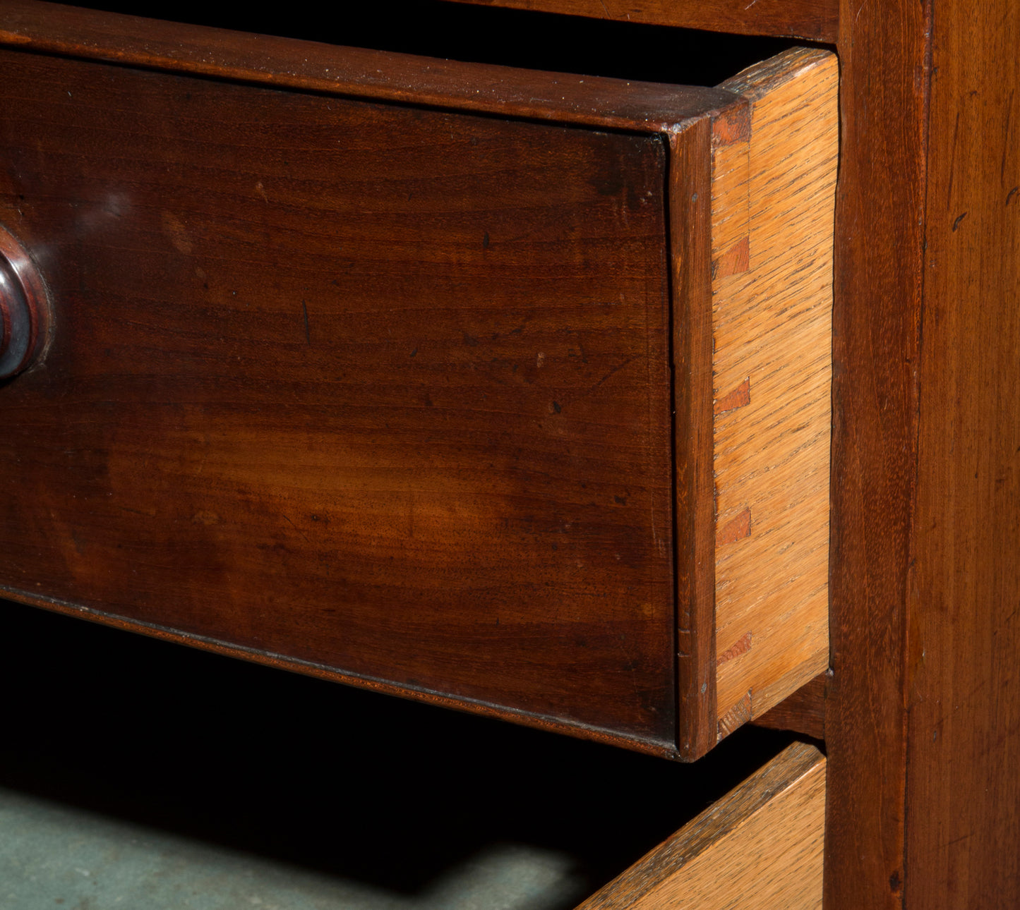 George III Mahogany Bow-Front Commode, Attributed to Gillows