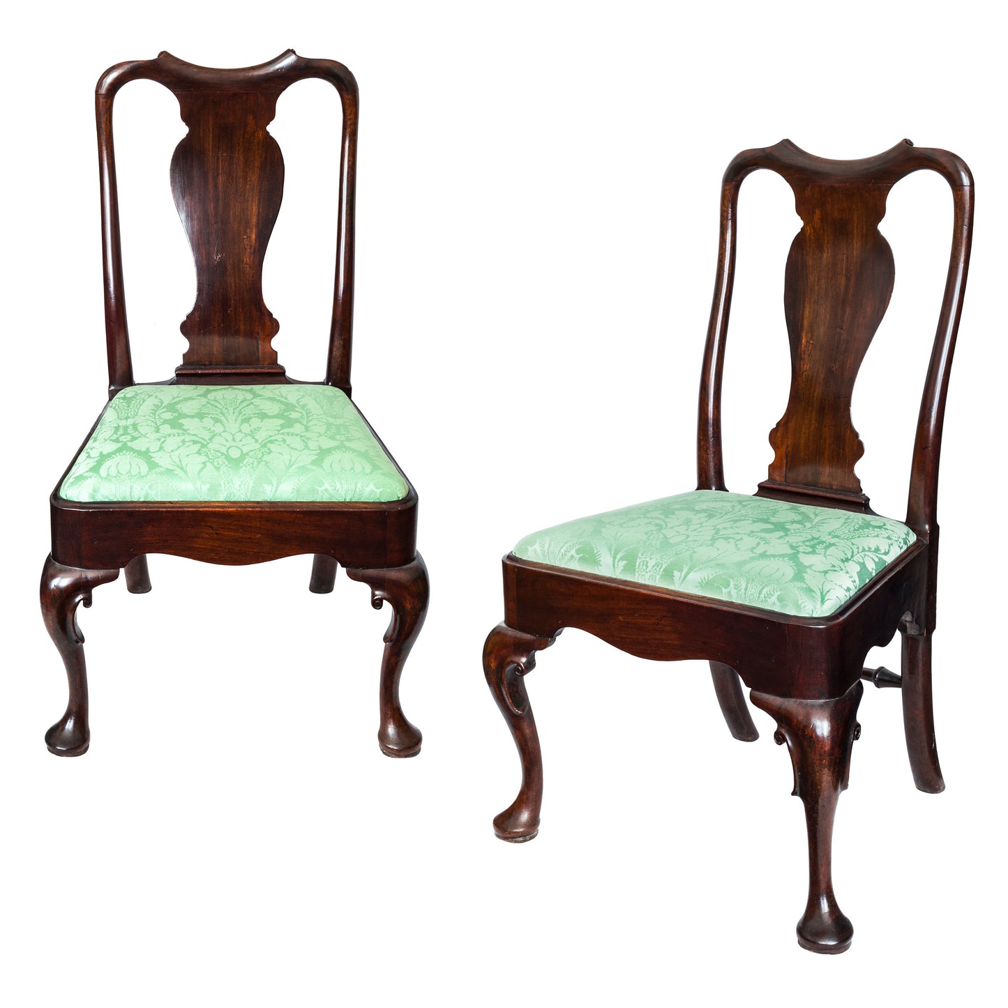 Pair of Irish George II Mahogany Chairs