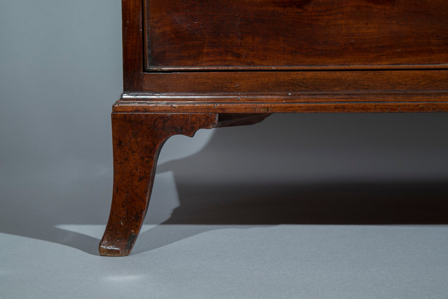 George III Mahogany Bow-Front Commode, Attributed to Gillows