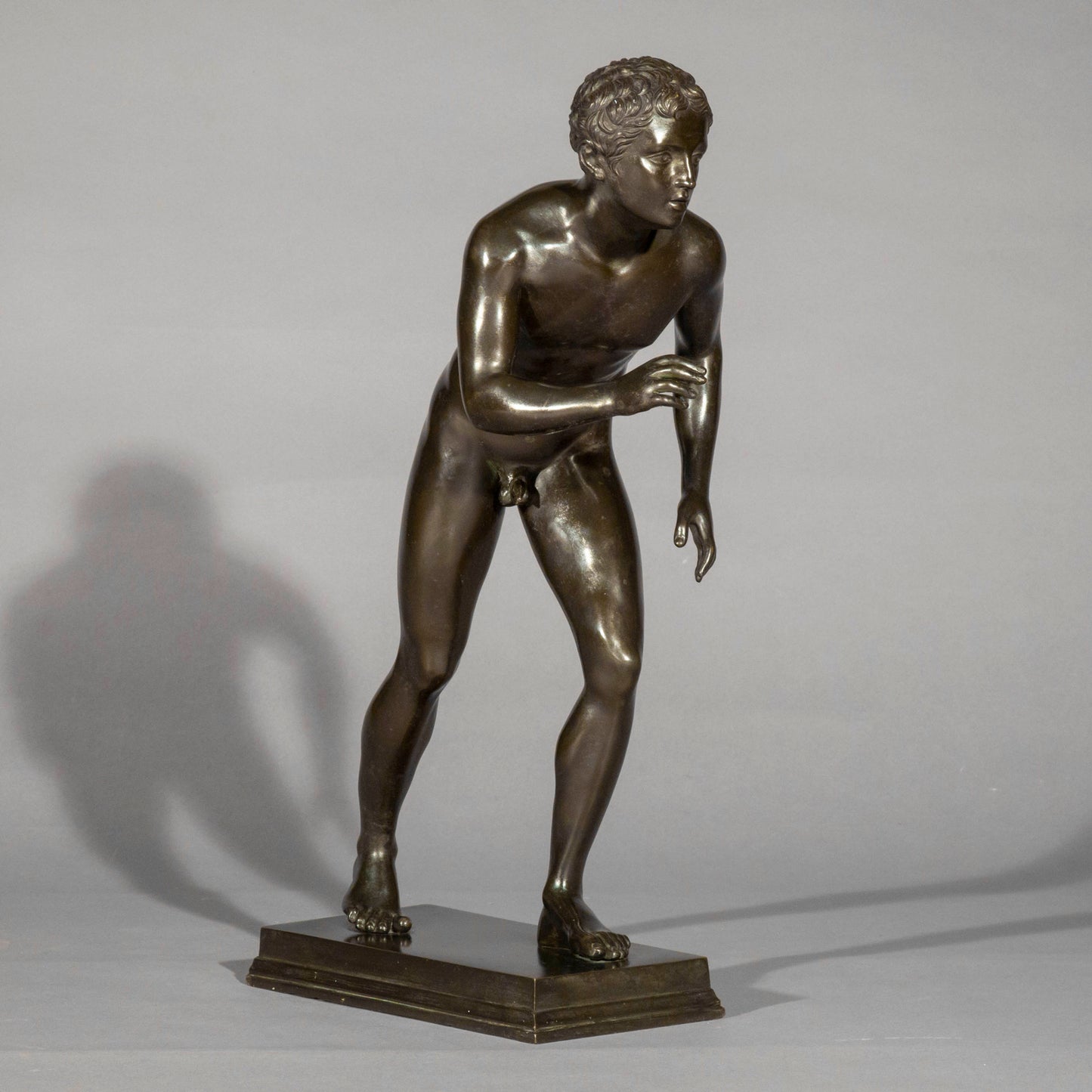Grand Tour Bronze Figure of an Athlete