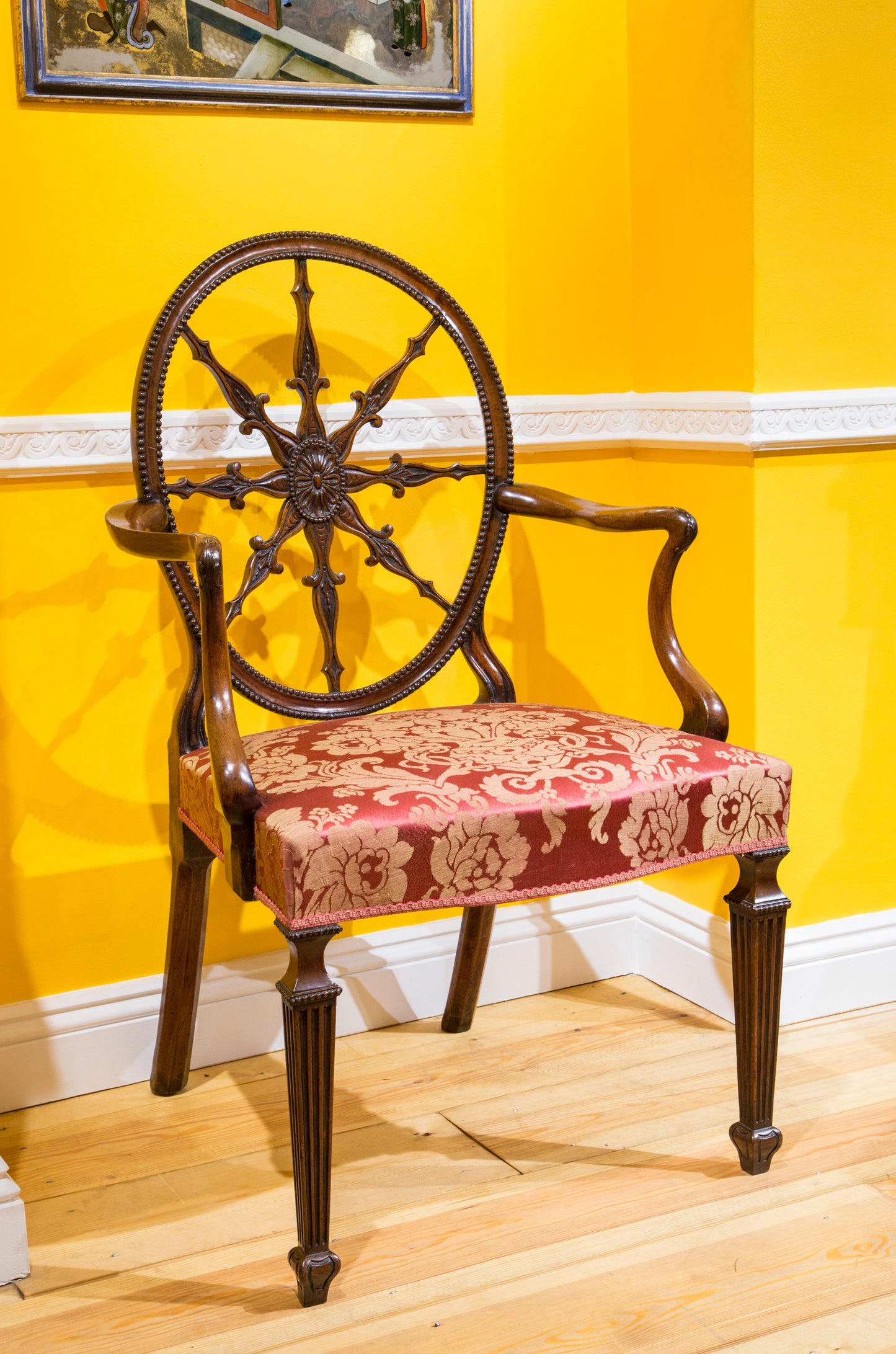 Fine George III Adam Period Neoclassical Armchair