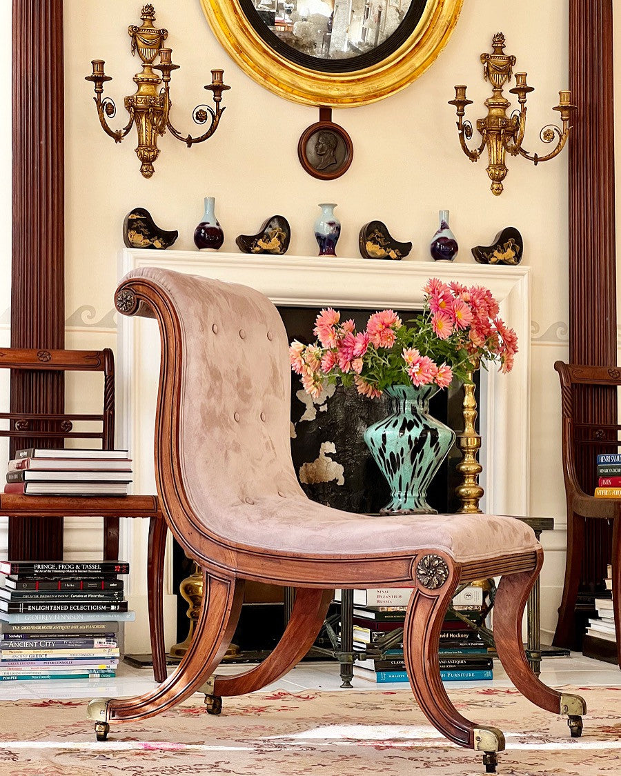 Pair of Regency Klismos Chairs, Designed by Thomas Hope