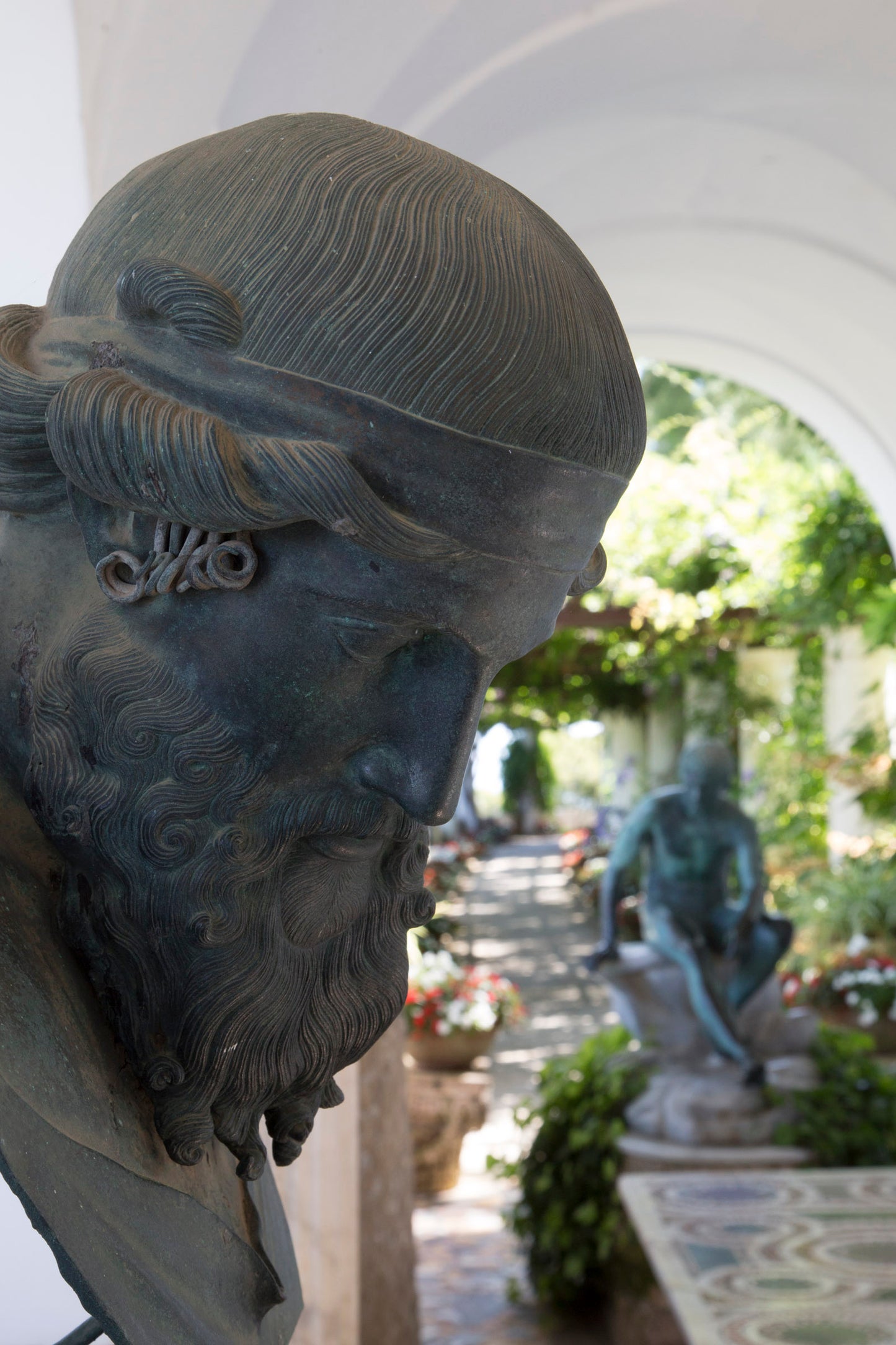 Grand Tour Bronze Bust of Dionysus of the Villa of the Papyri
