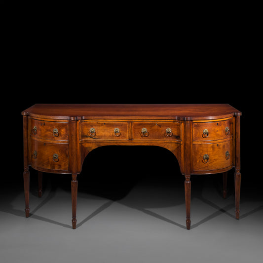 Anglo-Indian Regency Style Solid Padouk Sideboard