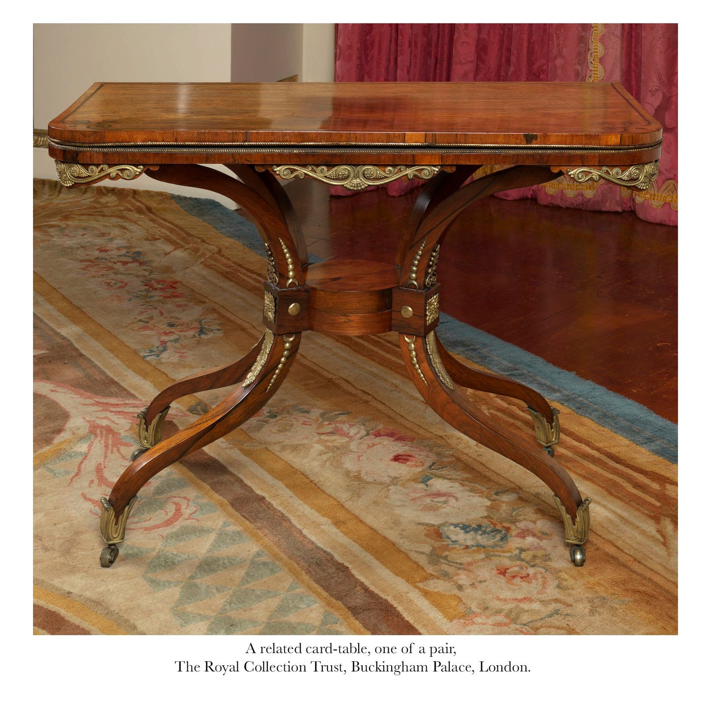Regency Ormolu Mounted Library Table, attributed to George Oakley