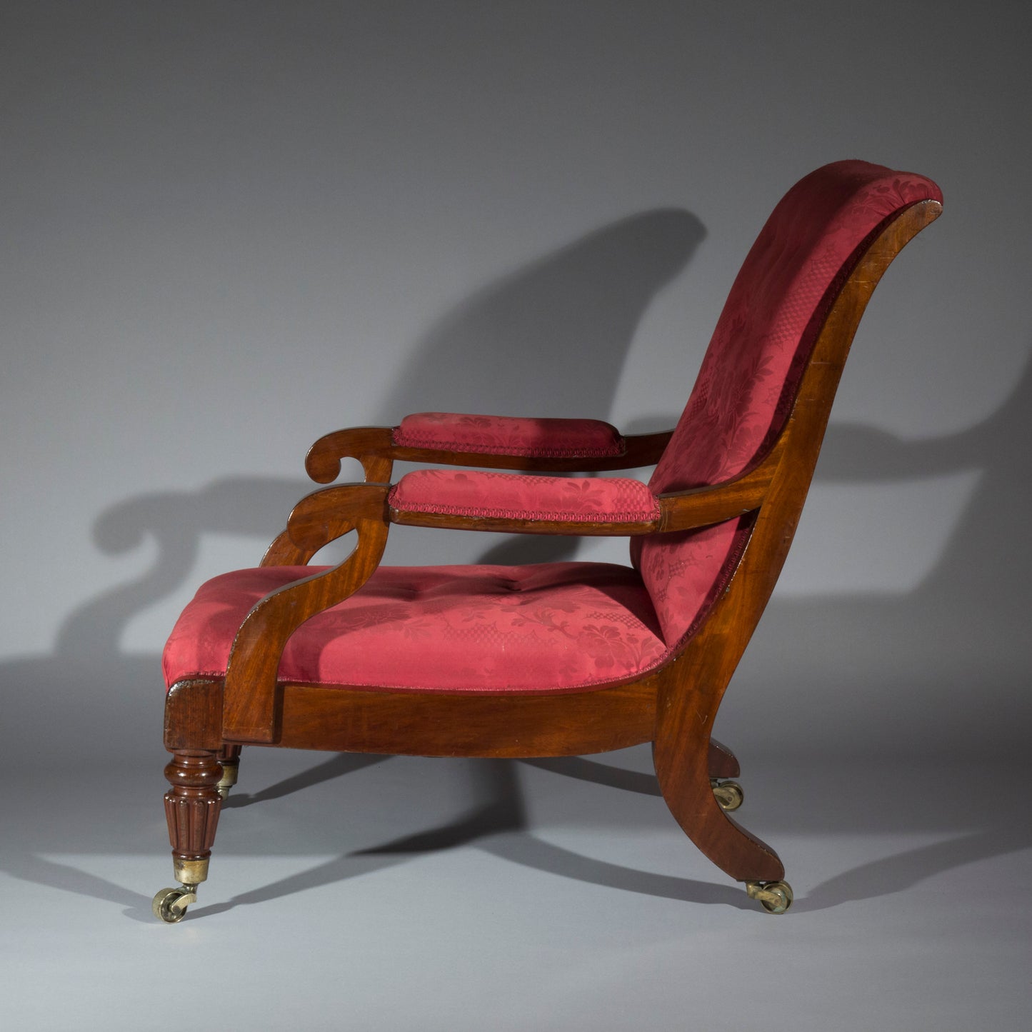 Large Regency Library Armchair, attributed to Gillows