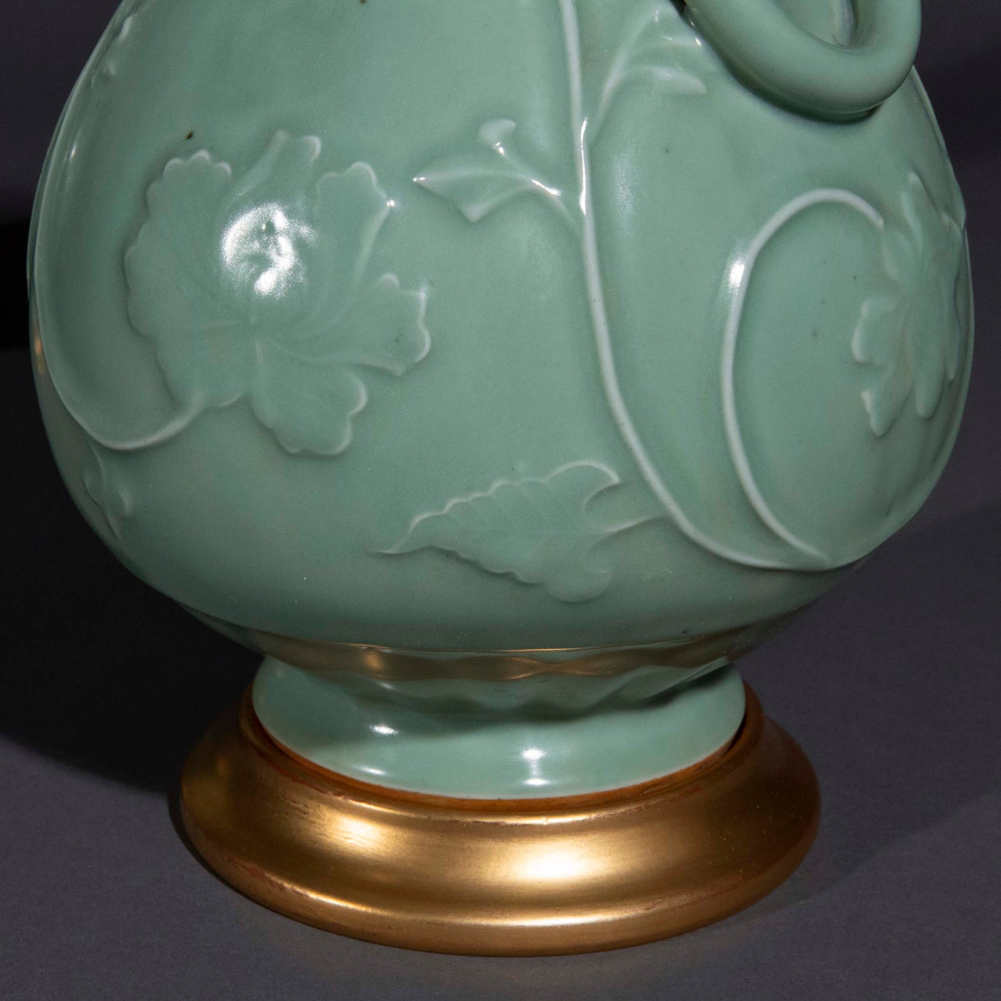 Pair of Chinese Celadon Longquan Vases as Lamps