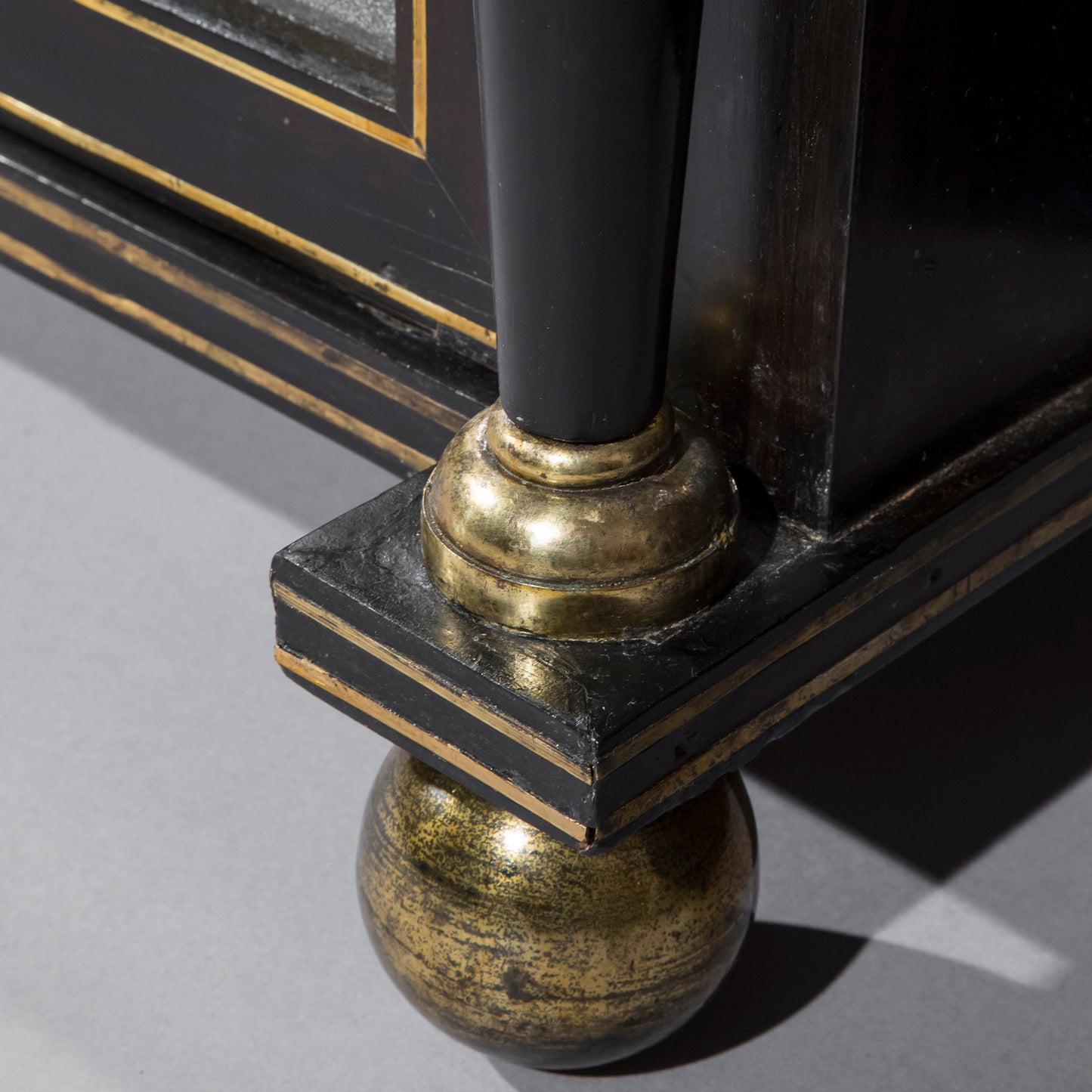 Regency Ebonised Brass-Inlaid Cabinet