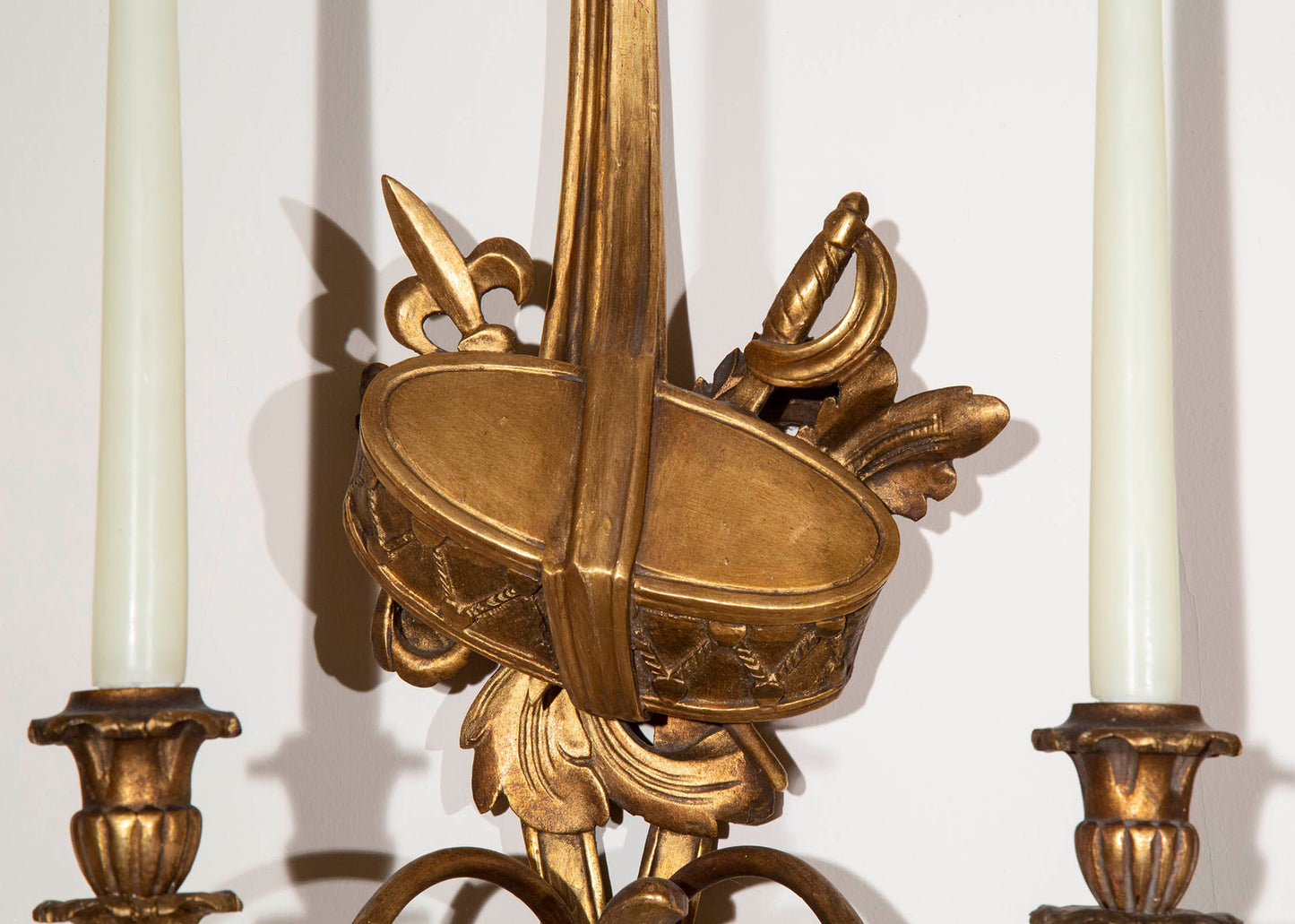 Pair of 19th Century Giltwood Wall Lights or Sconces