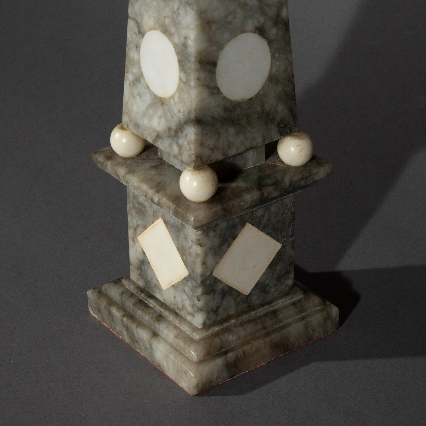 Pair of Grand Tour Marble Obelisks