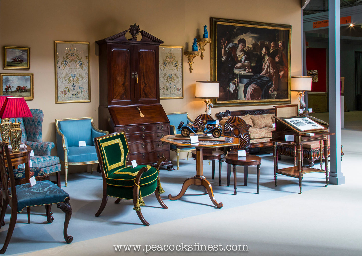Rare Regency Officer's Klismos Armchair