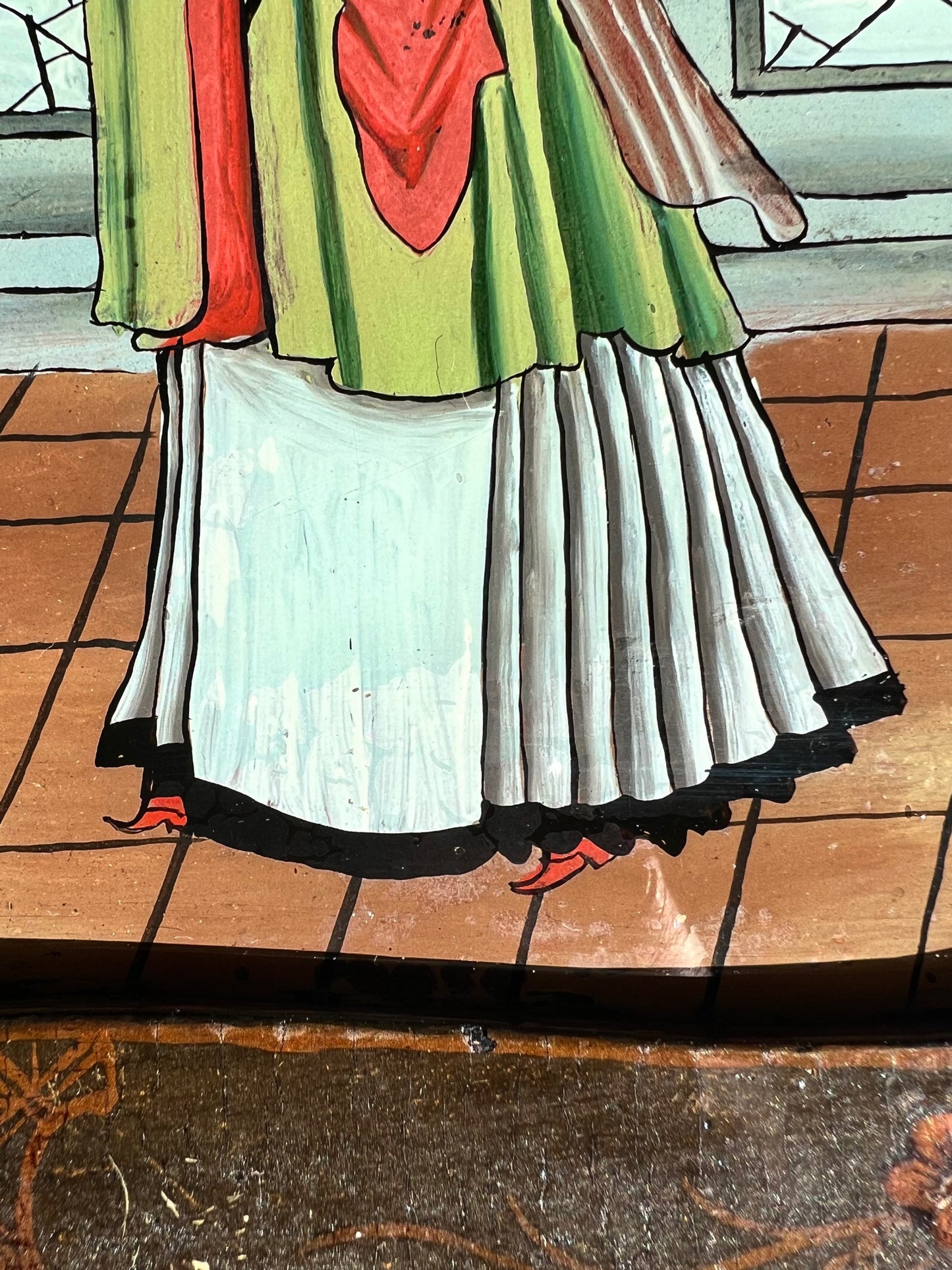 18th Century Chinese Reverse Mirror Painting