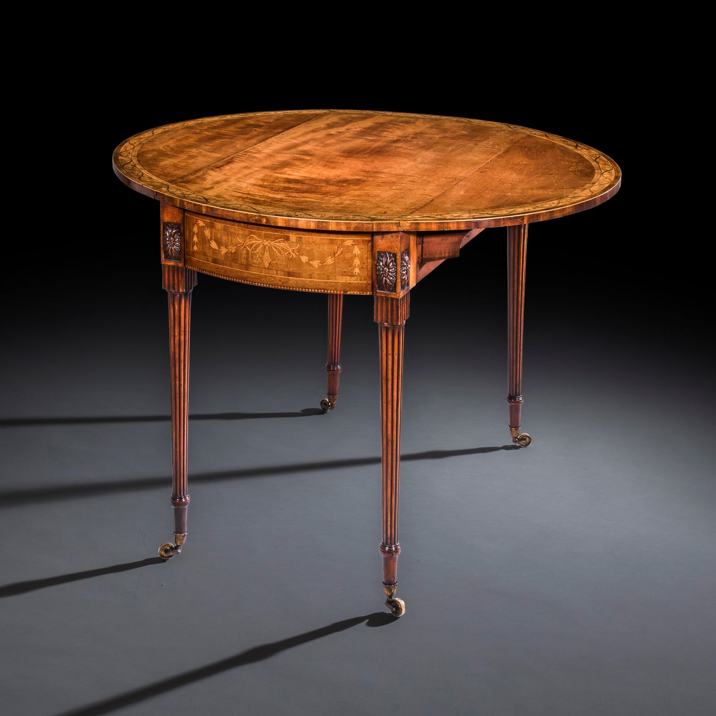 George III Sabicu & Marquetry Table attributed to Chippendale Junior