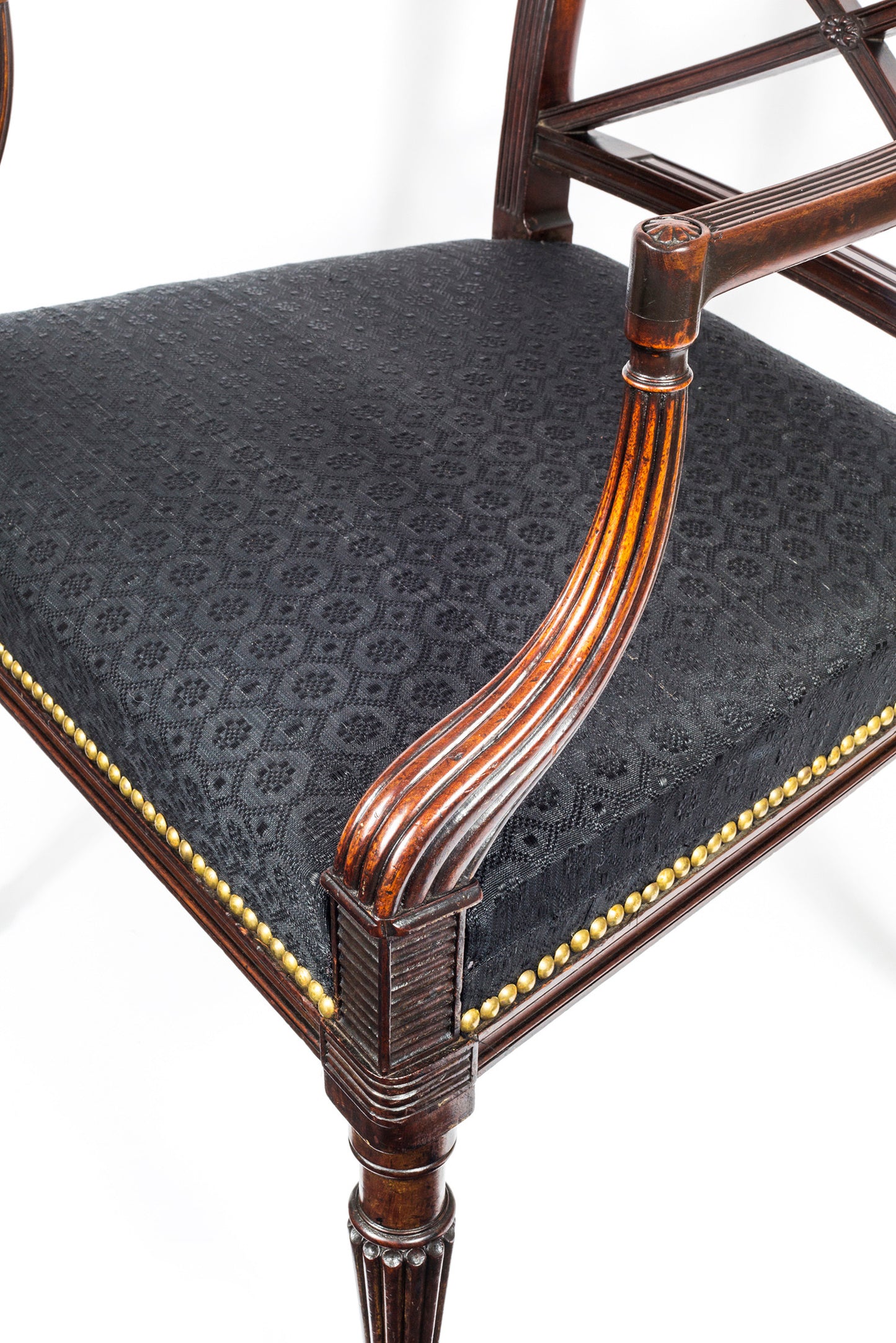 Fine George III Mahogany Armchair, Attributed to Gillows