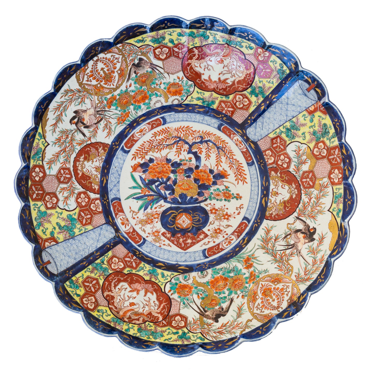 Massive Japanese Meiji Period Imari Dish