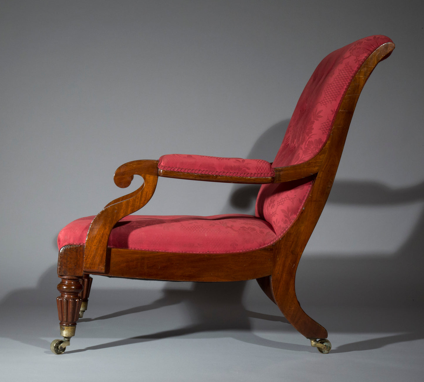Large Regency Library Armchair, attributed to Gillows