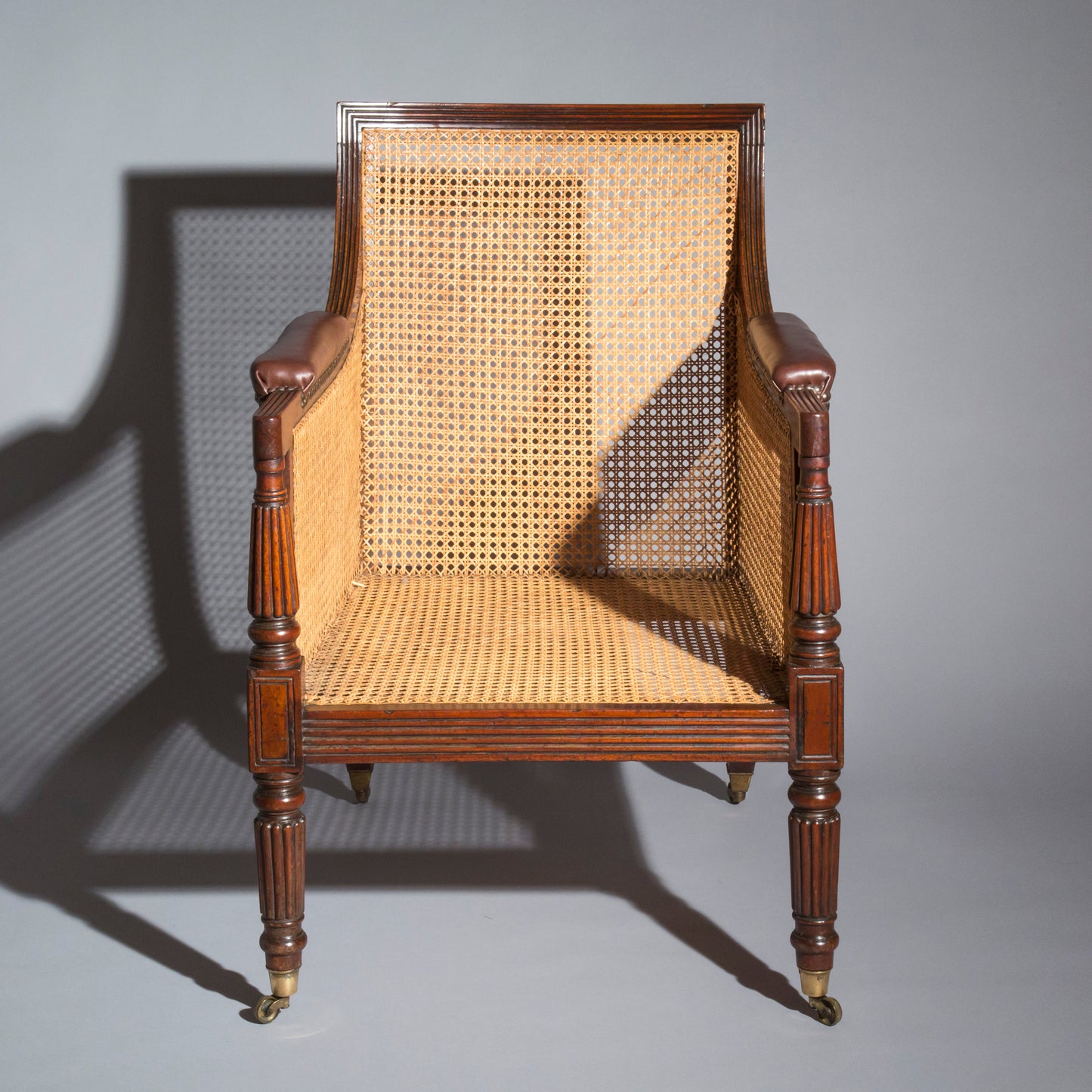 Regency Mahogany Library Armchair, attributed to Gillows