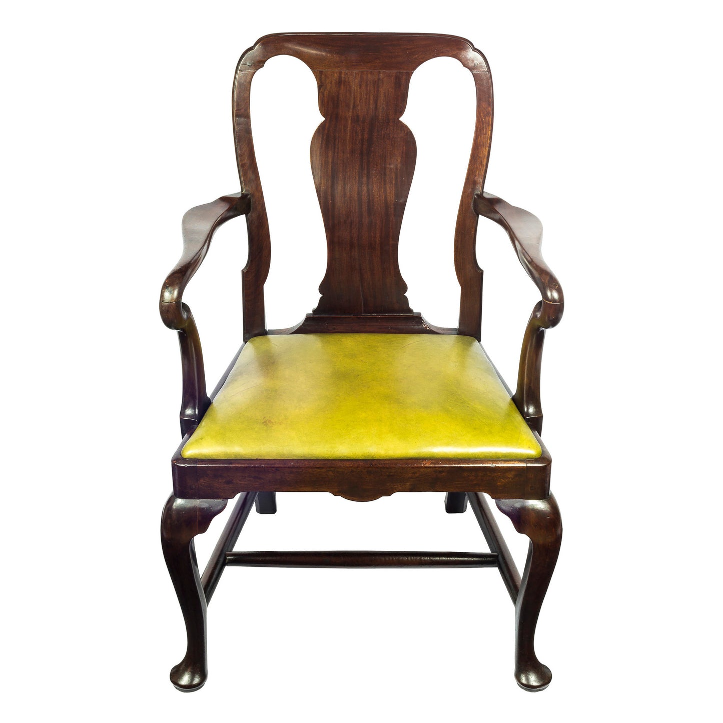 Superb George II Cuban Mahogany Open Armchair