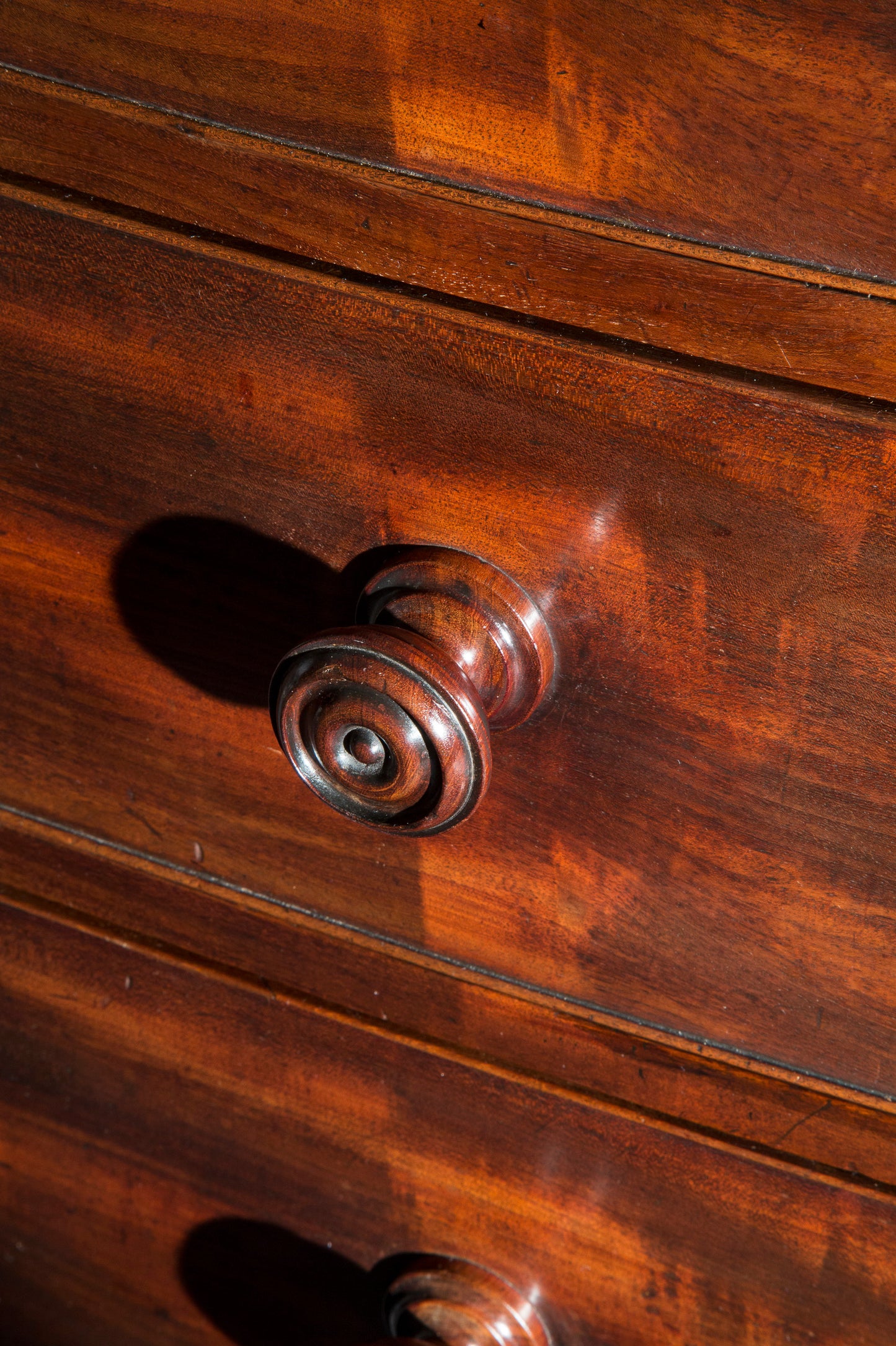 George III Mahogany Bow-Front Commode, Attributed to Gillows