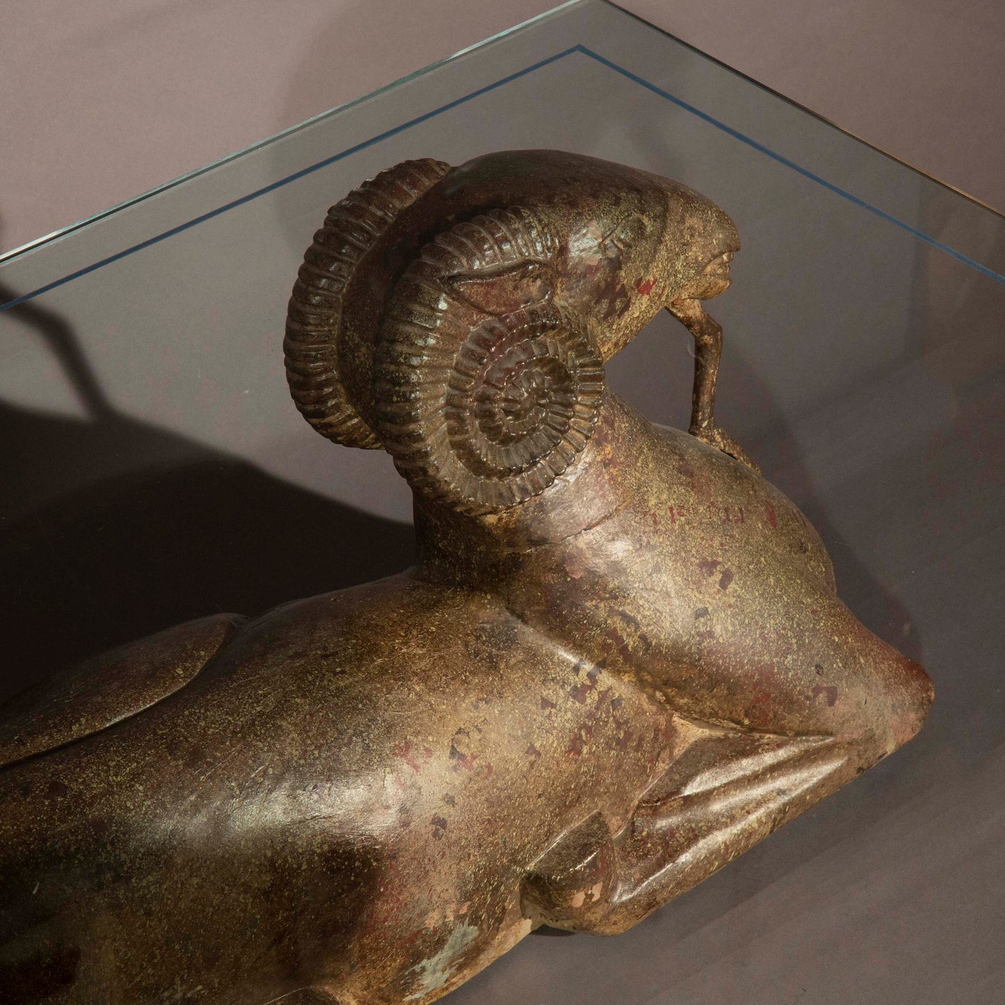 Unusual Oriental 'Tang Rams' Coffee Table