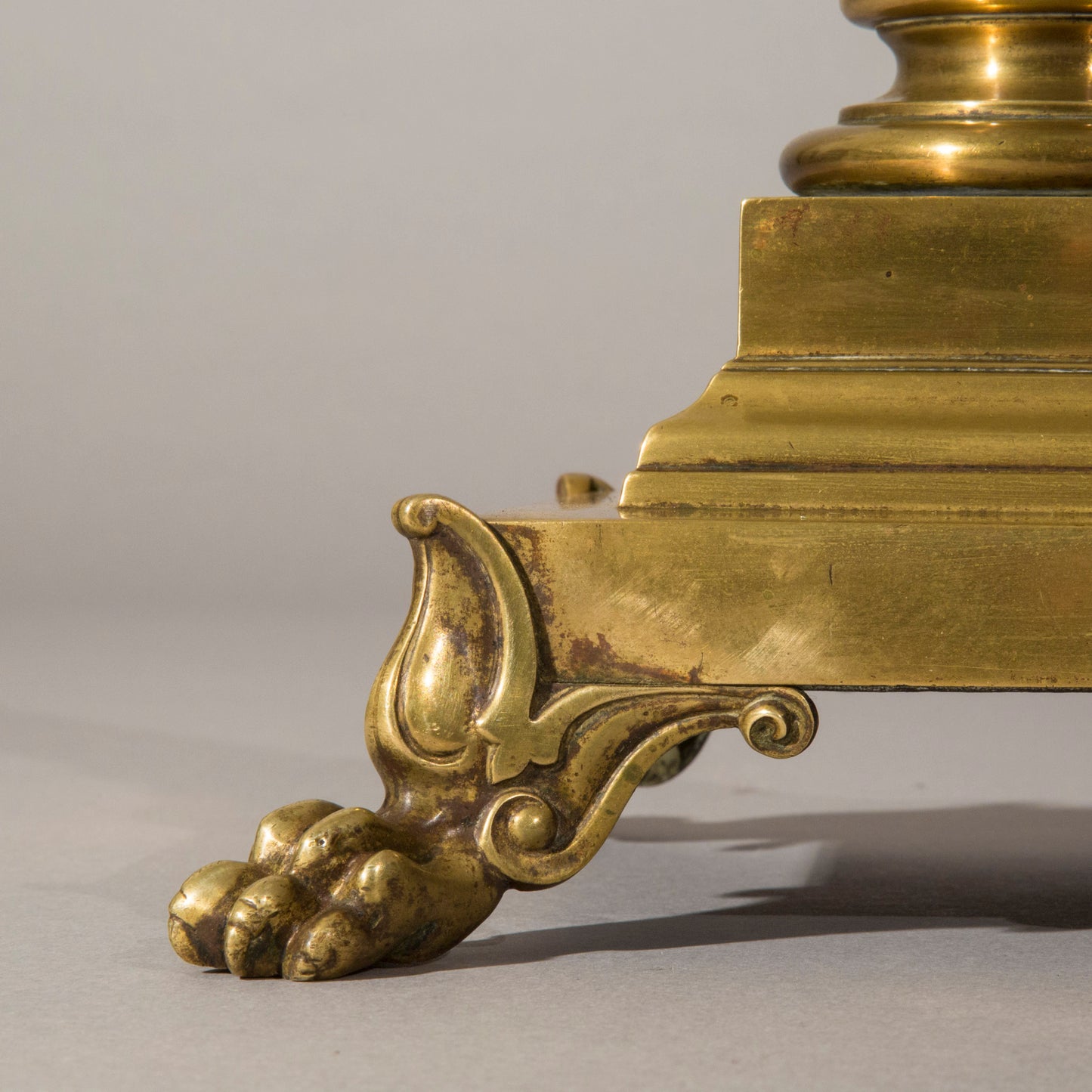 Large Antique Corinthian Column Table Lamp