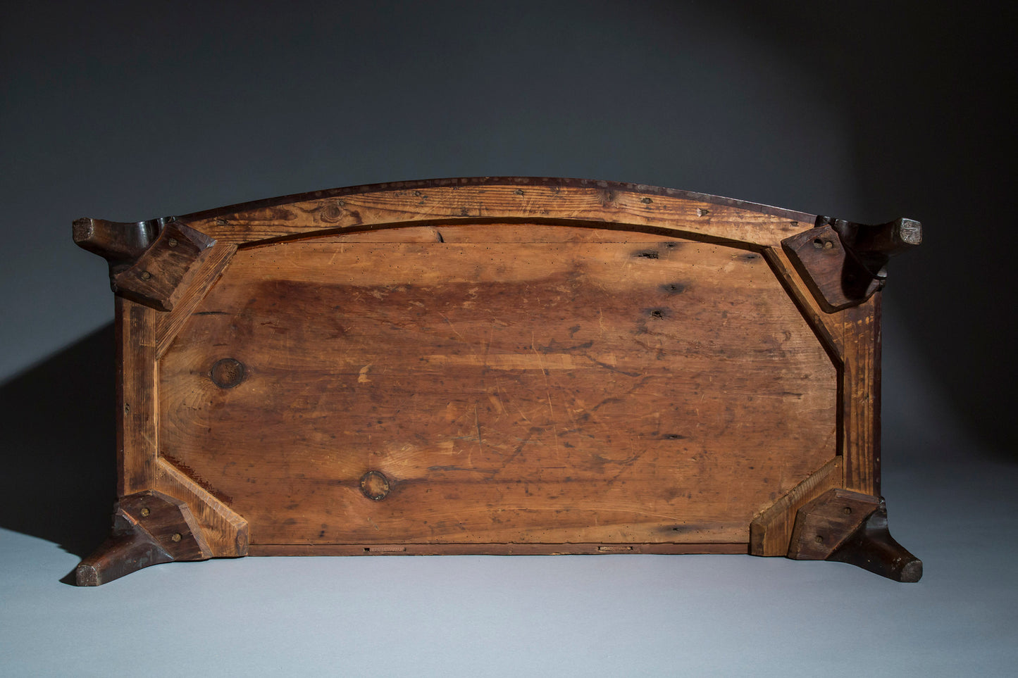 George III Mahogany Bow-Front Commode, Attributed to Gillows