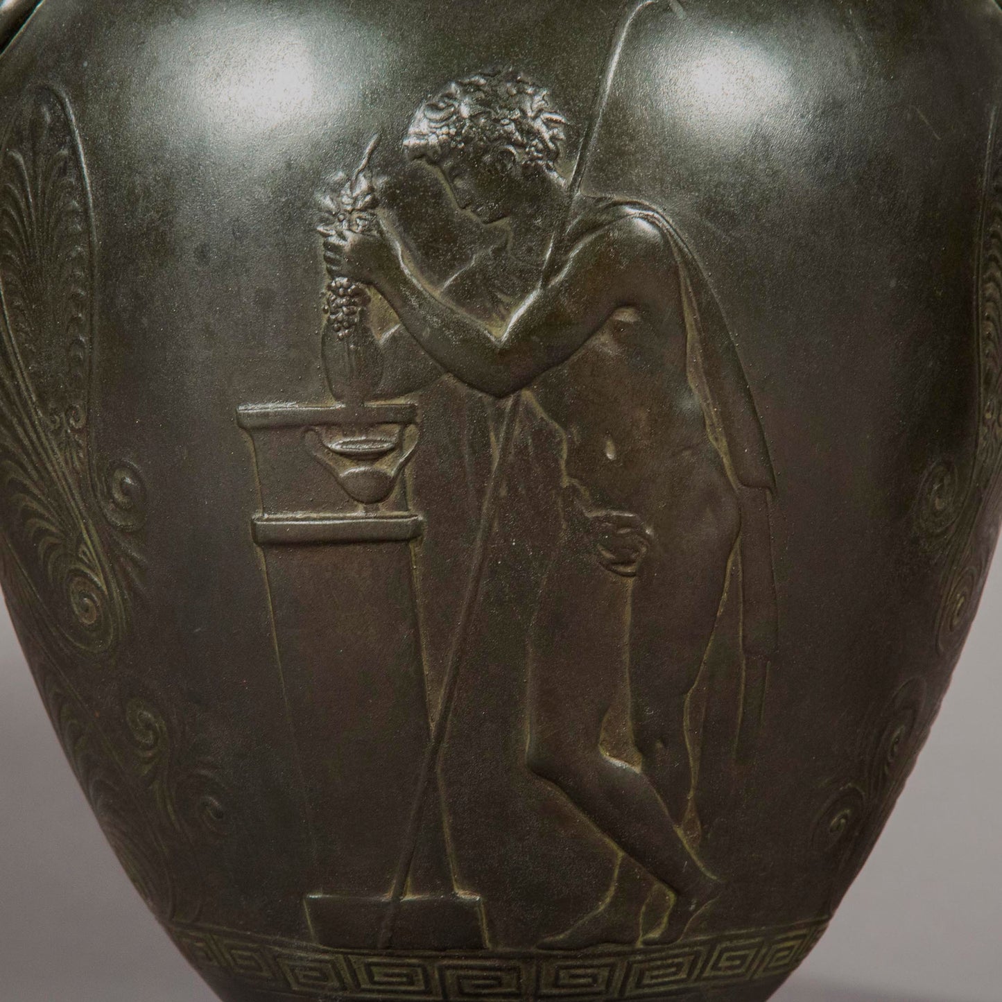 Pair of 19th Century Grand Tour Bronze Volute Kraters
