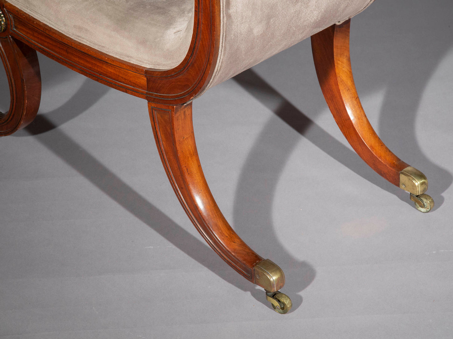 Pair of Regency Klismos Chairs, Designed by Thomas Hope