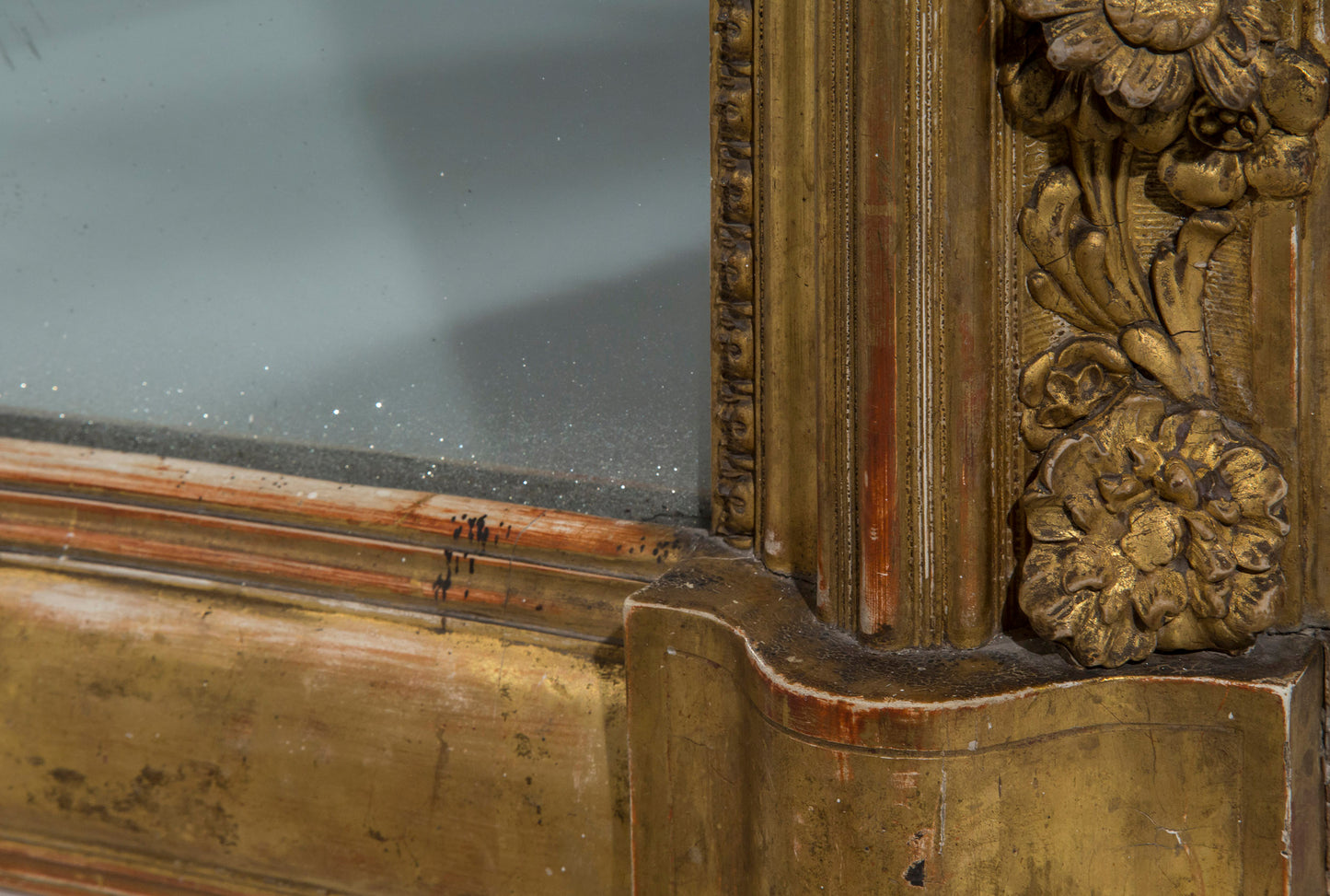 Fine 19th Century Gilded Overmantel Mirror