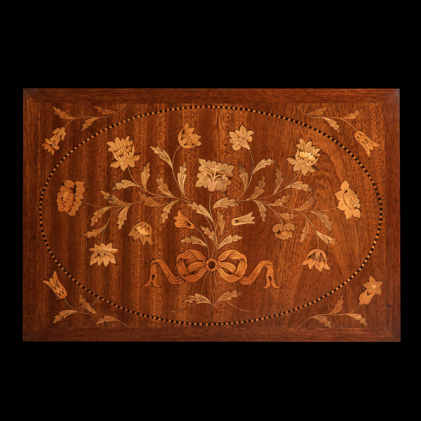 Pair of Brass and Marquetry Tables in the manner of Mallett