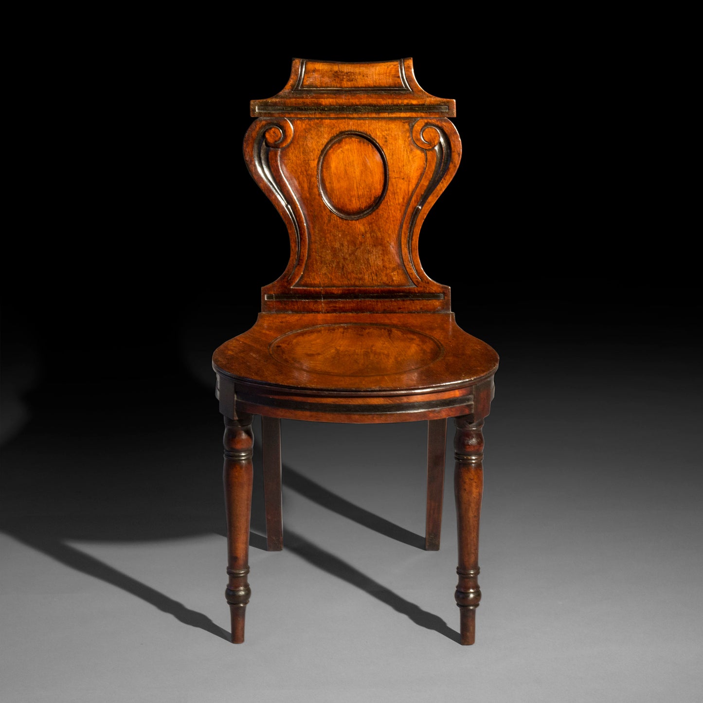 Pair of Regency Hall Chairs, attributed to Banting and France