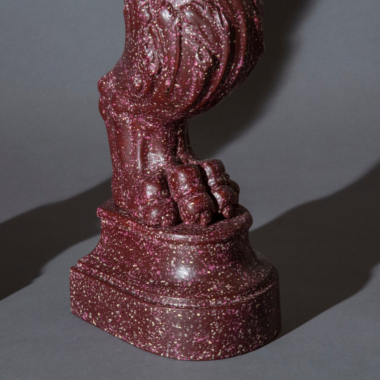 Pair of Grand Tour Faux Porphyry Table Lamps