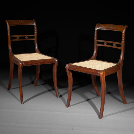 Set of Six Regency Klismos Chairs, attributed to Gillows