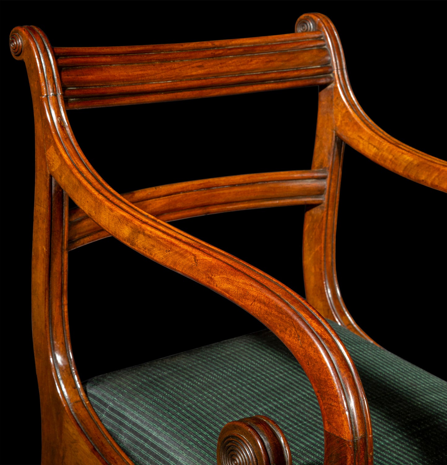 Fine Regency Klismos Armchair