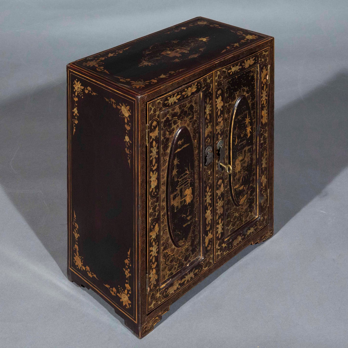 19th Century Chinese Lacquer Table Cabinet
