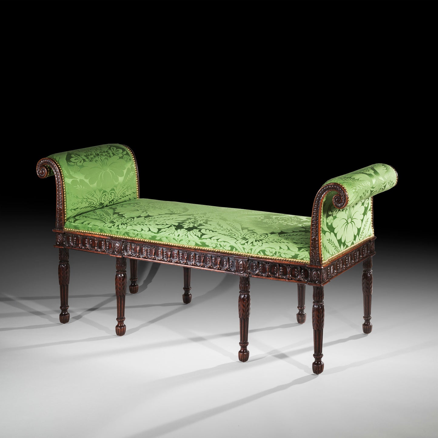 Fine Neoclassical Mahogany Stool