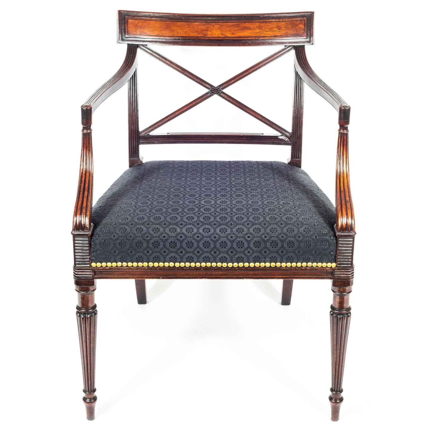 Fine George III Mahogany Armchair, Attributed to Gillows